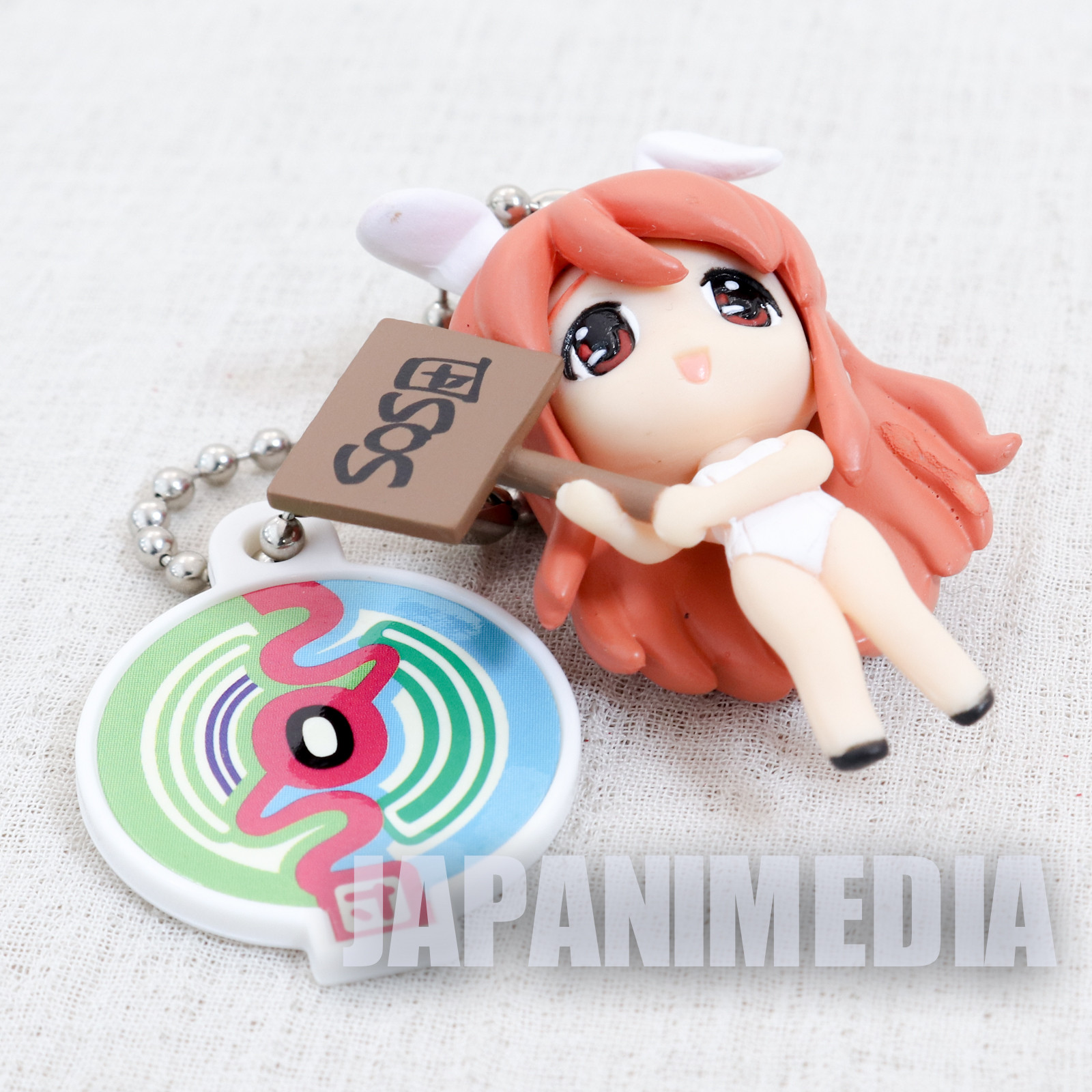 Melancholy of Haruhi Suzumiya Mikuru Asahina Bunny Girl White Figure Ballchain