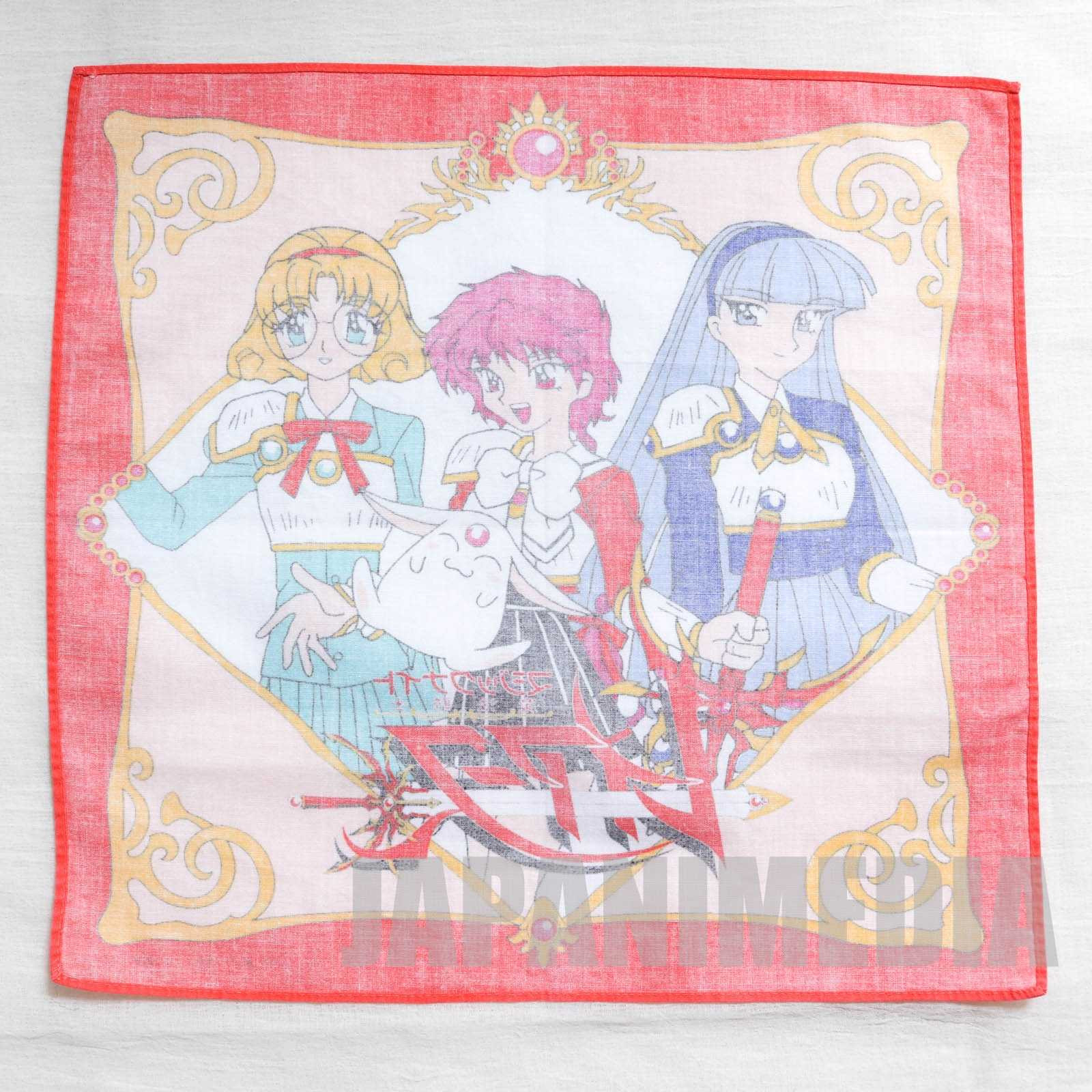 Magic Knight Rayearth Handkerchief [Hikaru | Umi | Fu | Mokona] CLAMP JAPAN Japanimedia Store