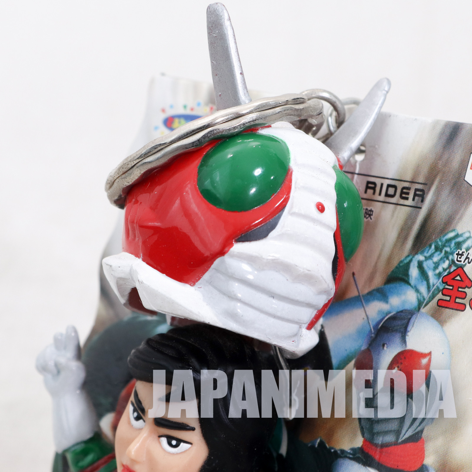 Kamen Rider V3 Mask Desorption Figure Key Chain JAPAN TOKUSATSU