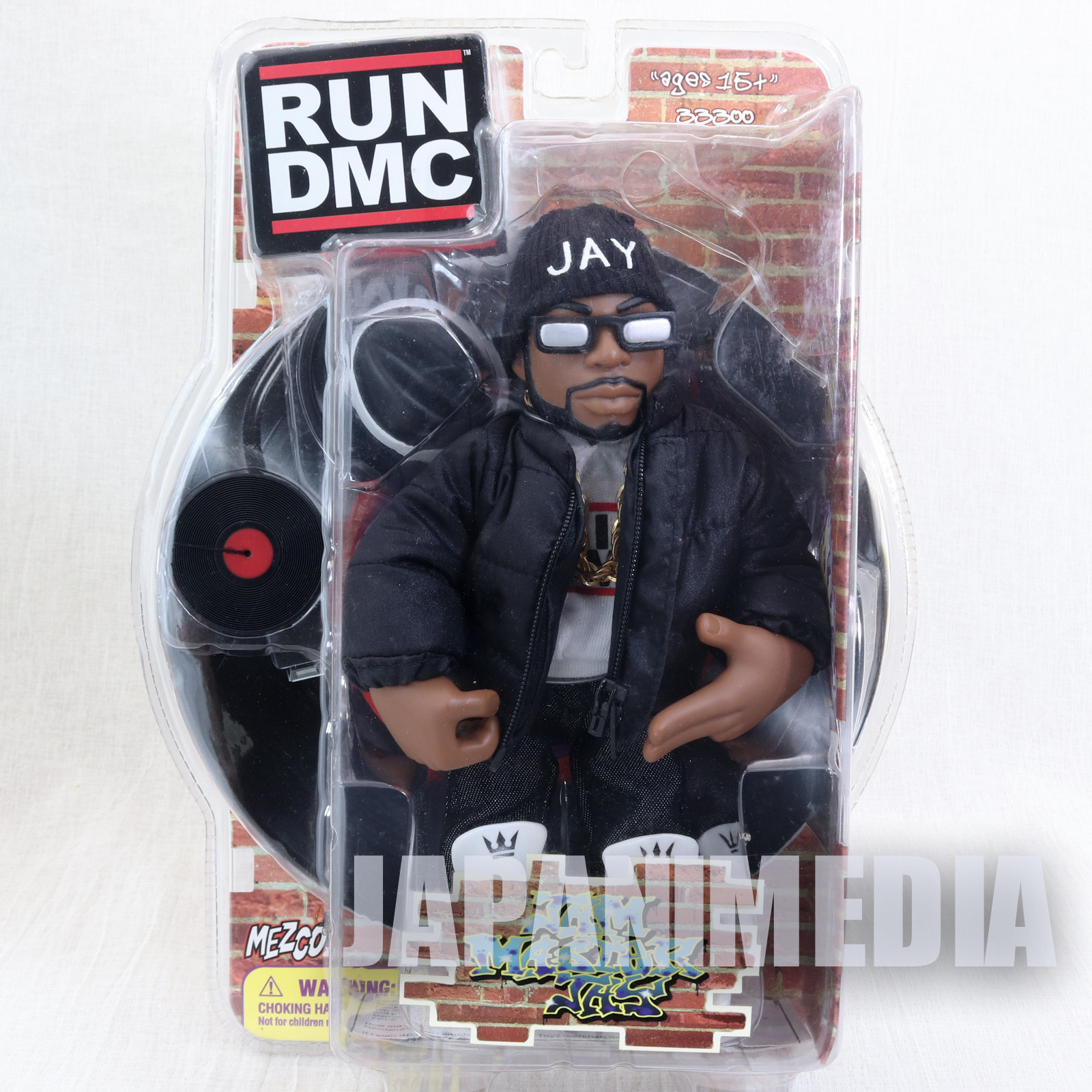 RUN DMC Jam Master Jay Action Figure Black Clothes Ver. Mezco Toy