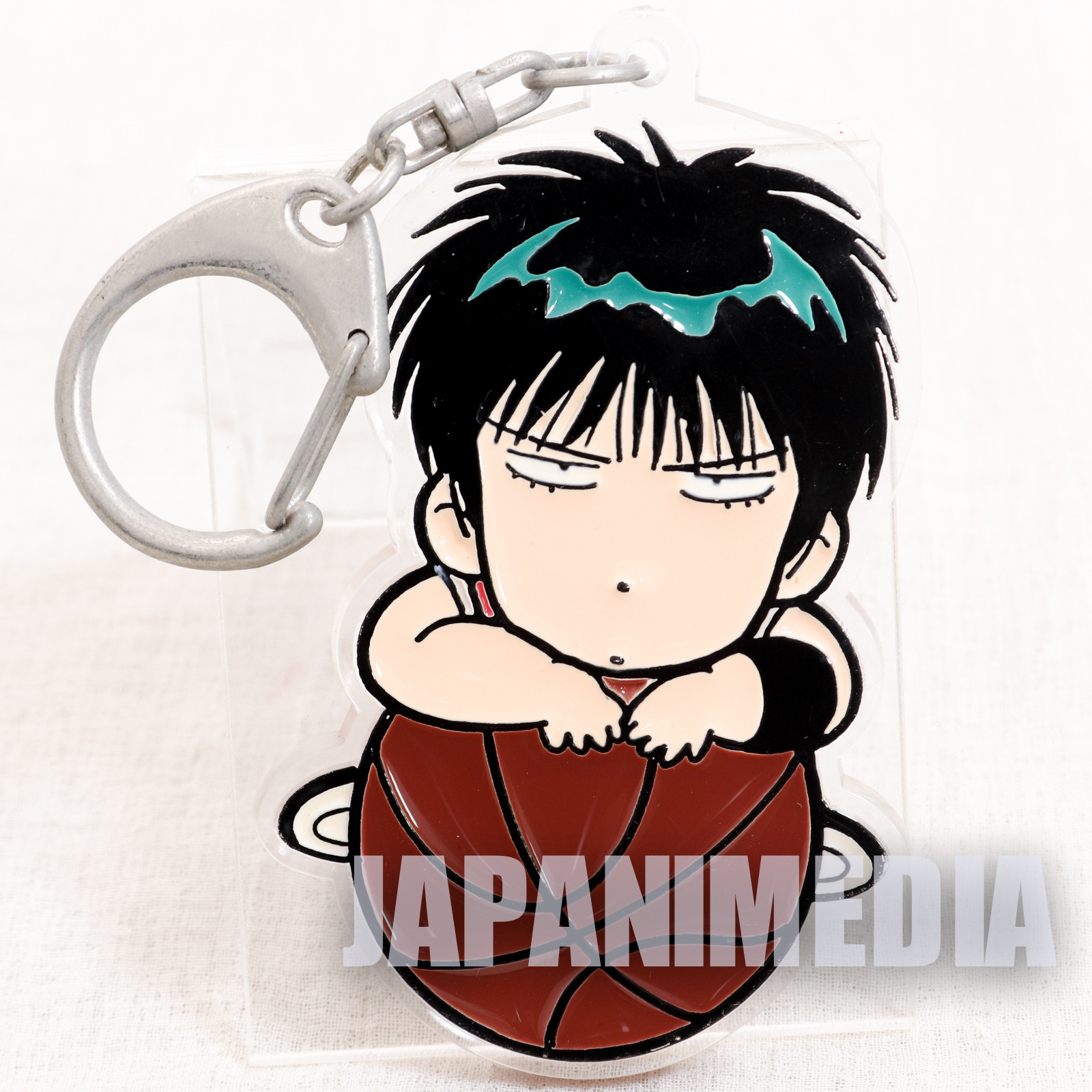 Retro Slam Dunk Kaede Rukawa Mascot Acrylic Keychain Shonen Jump ANIME MANGA