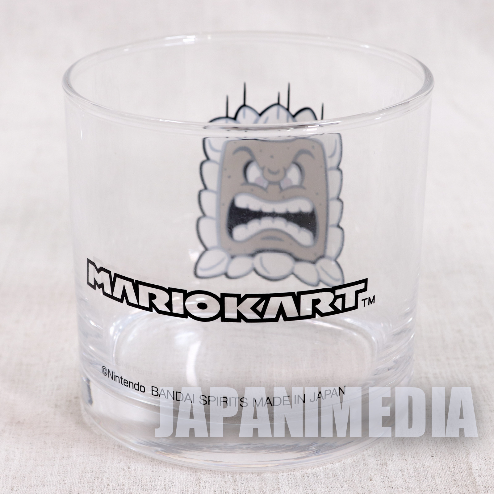 Super Mario Kart Thwomp Rock Glass Banpresto JAPAN GAME NES