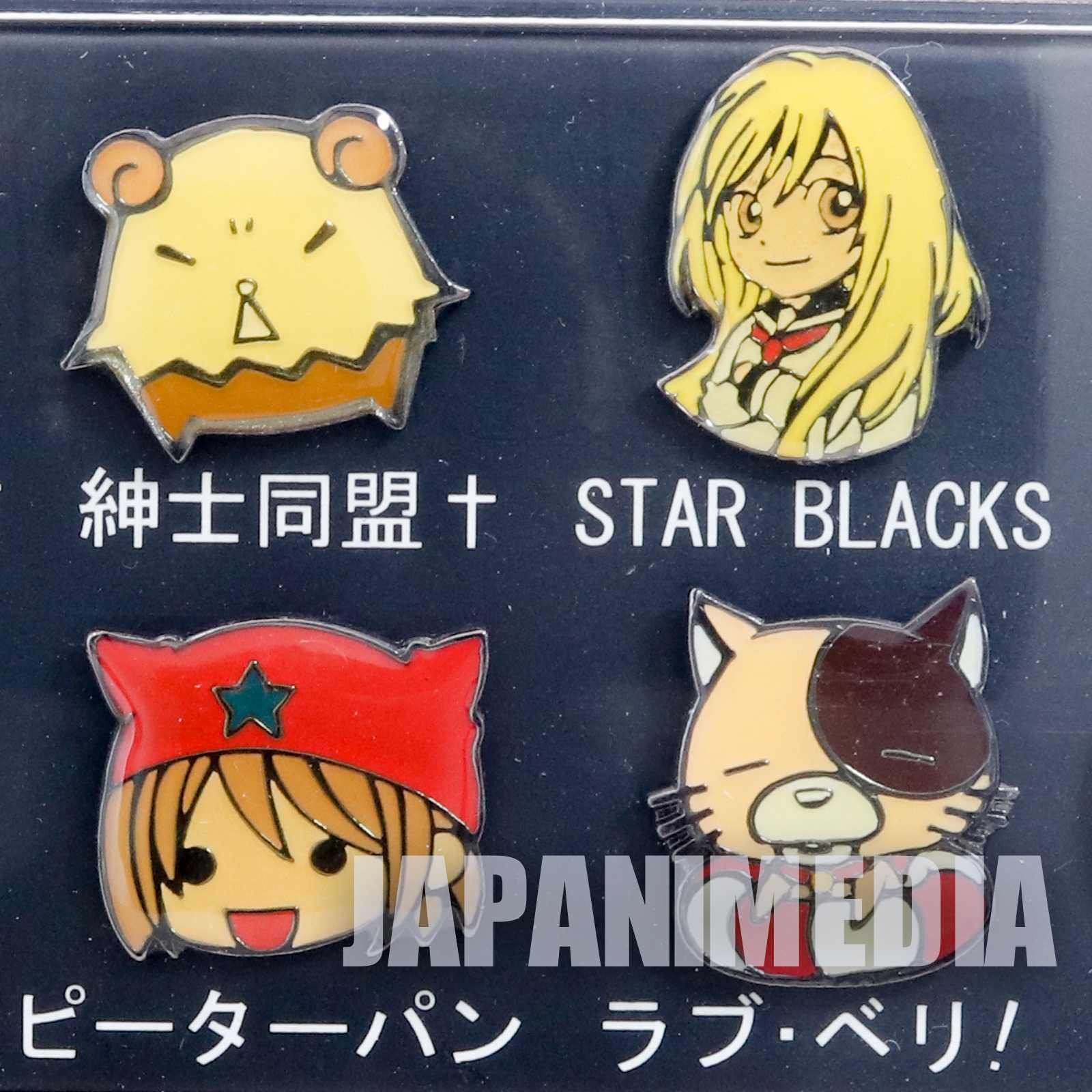 Retro RARE! Ribon Magazine Character Pins 10pc Set JAPAN MANGA RIBBON Japanimedia Store