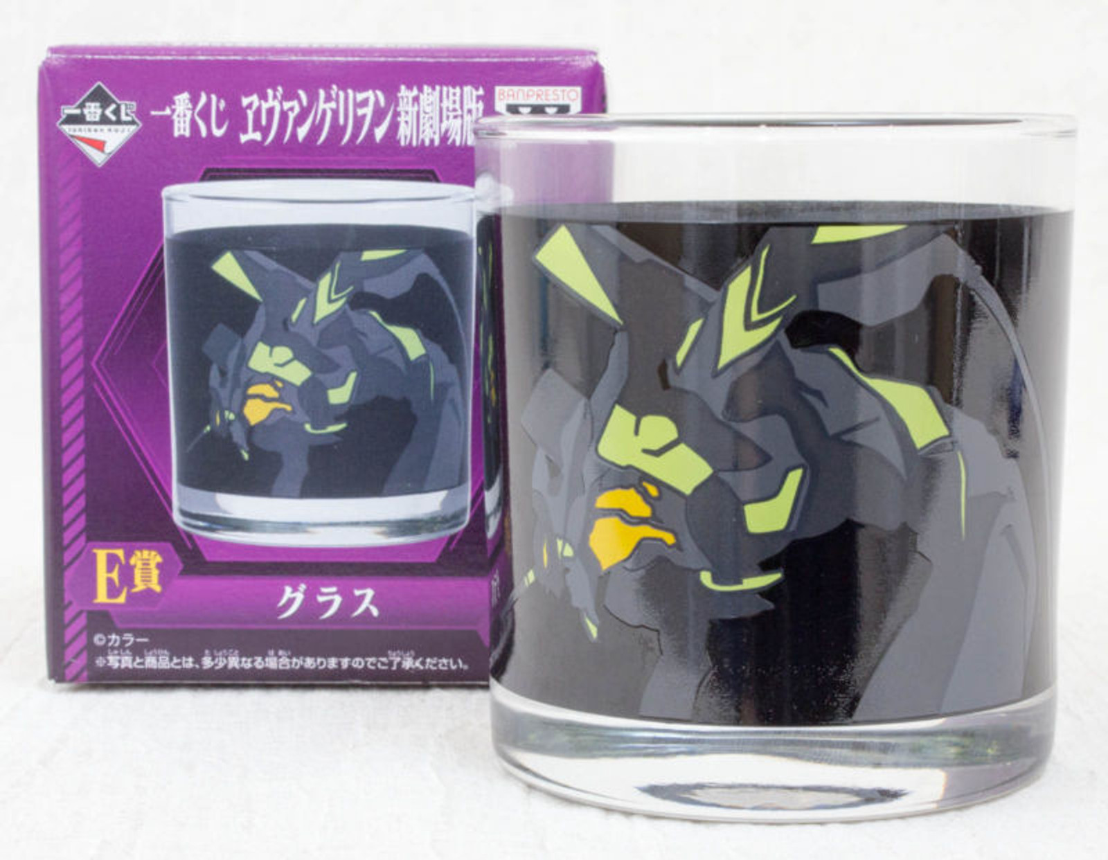 Evangelion Glass EVA-01 Black Ver. Banpresto JAPAN ANIME MANGA