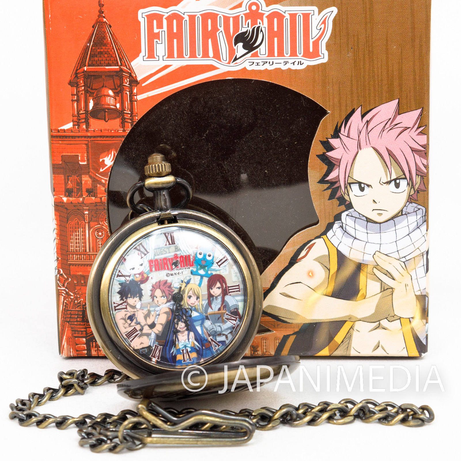 FAIRY TAIL Pocket Watch Natsu Gray Wendy Lucy Erza Happy JAPAN ANIME MANGA