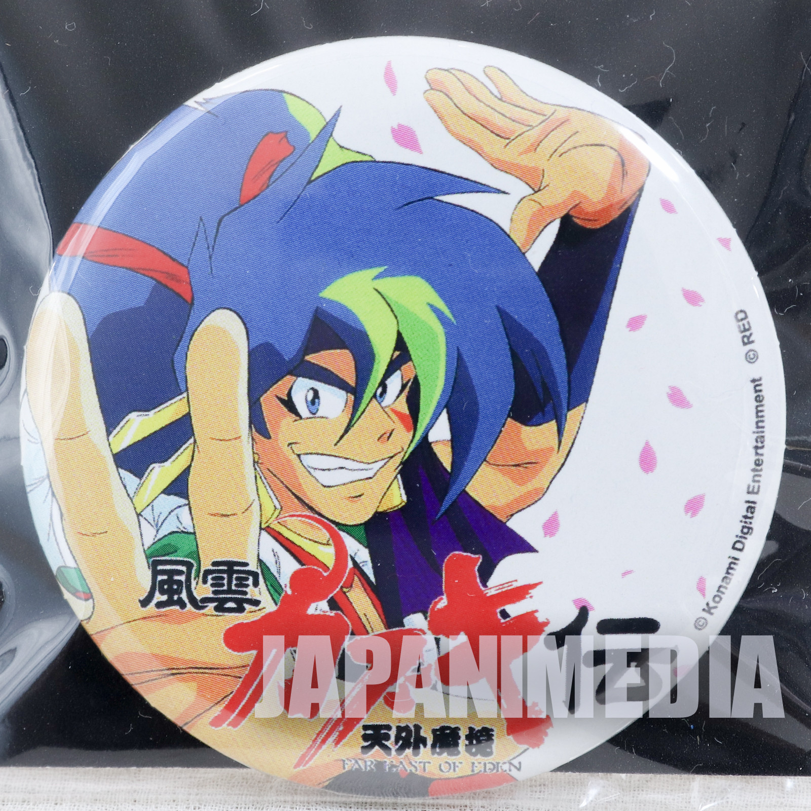 Far East of Eden Tengaimakyo Fuun Kabuki Den Button Badge JAPAN GAME