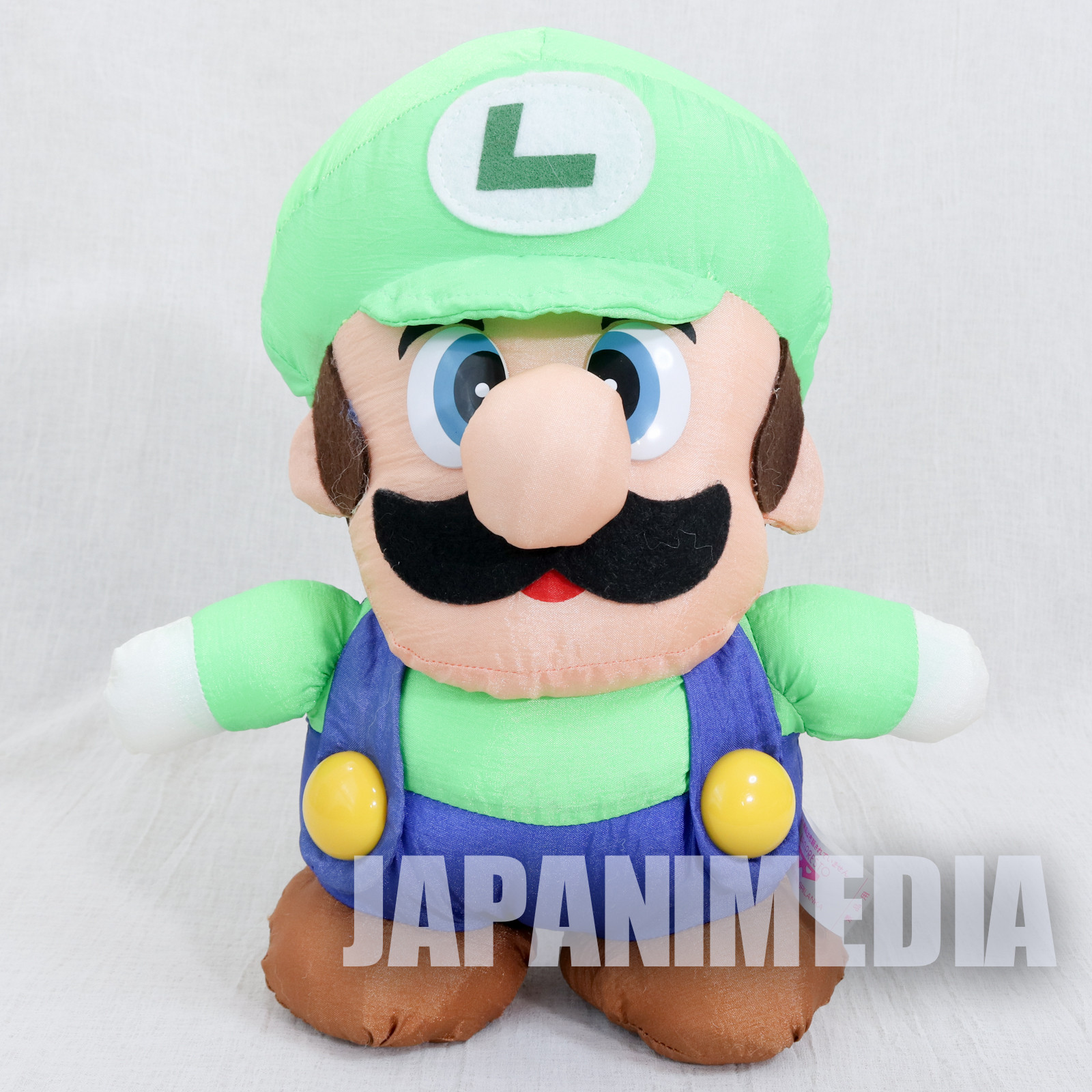 Retro RARE! Super Mario World Luigi Taffeta Plush Doll Banpresto JAPAN Bros.