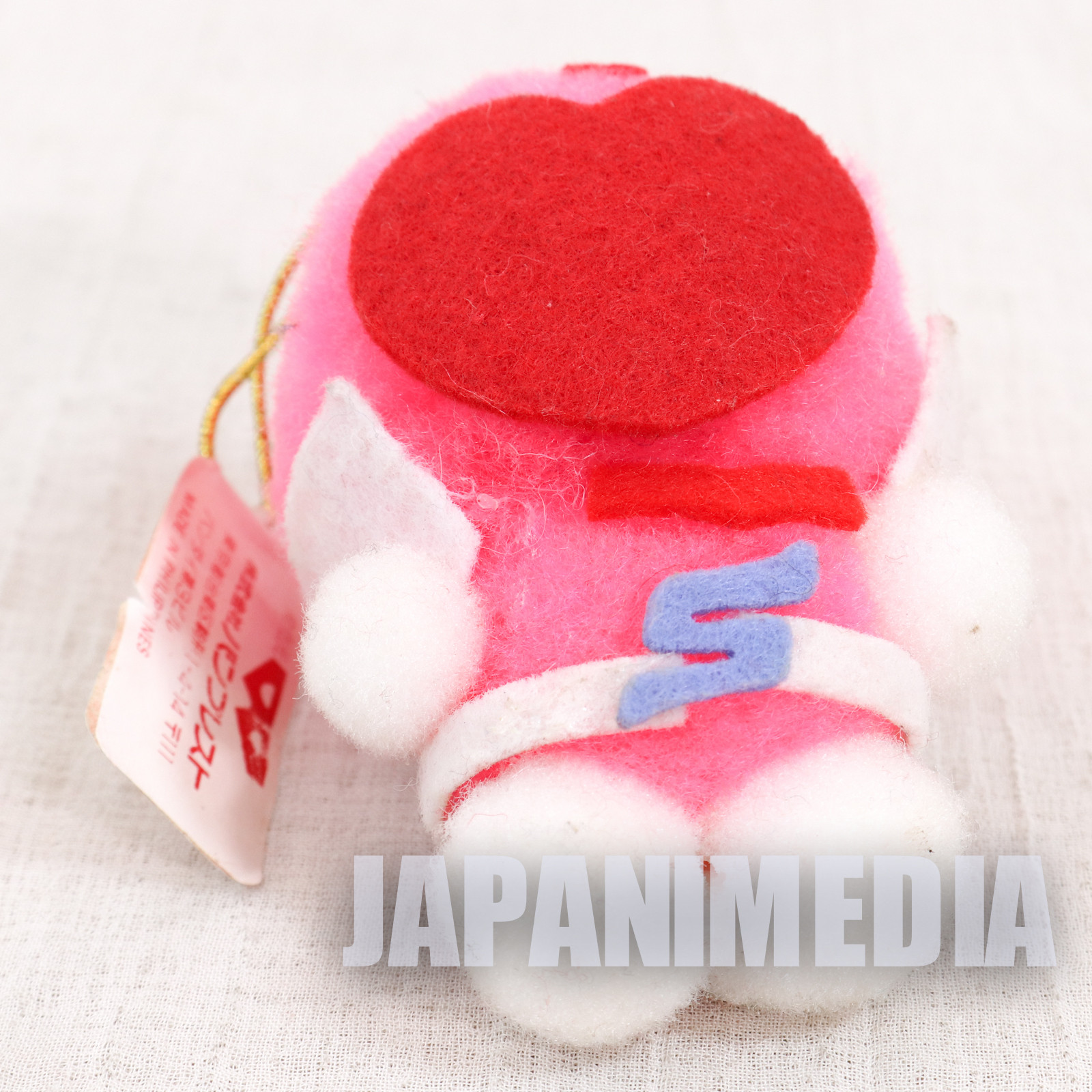 Retro RARE! Goranger Pink Momoranger Small Size Plush Doll JAPAN TOKUSATSU
