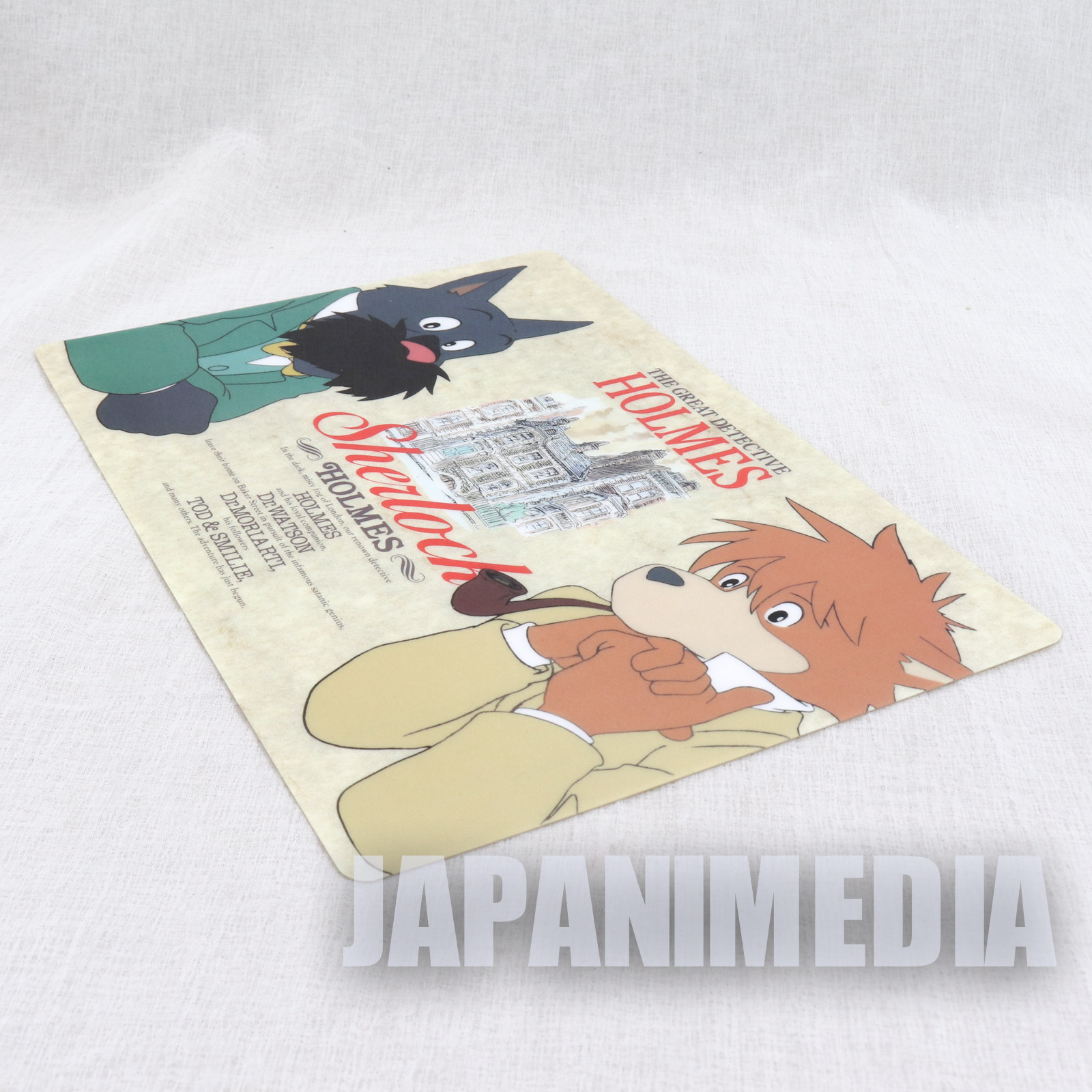 Sherlock Hound Detective Holmes Sherlock Plastic Pencil Board Pad Shitajiki JAPAN ANIME