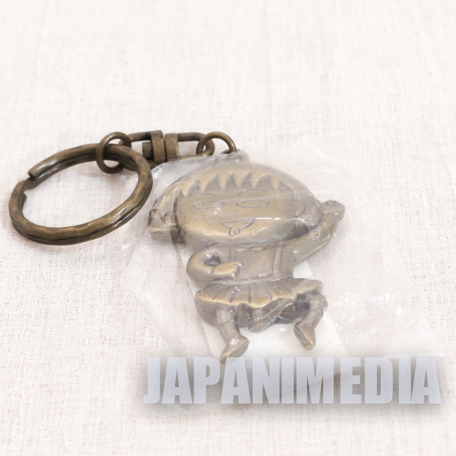 Retro RARE! Chibi Maruko Chan Metal Mascot Keychain #2 JAPAN ANIME MANGA