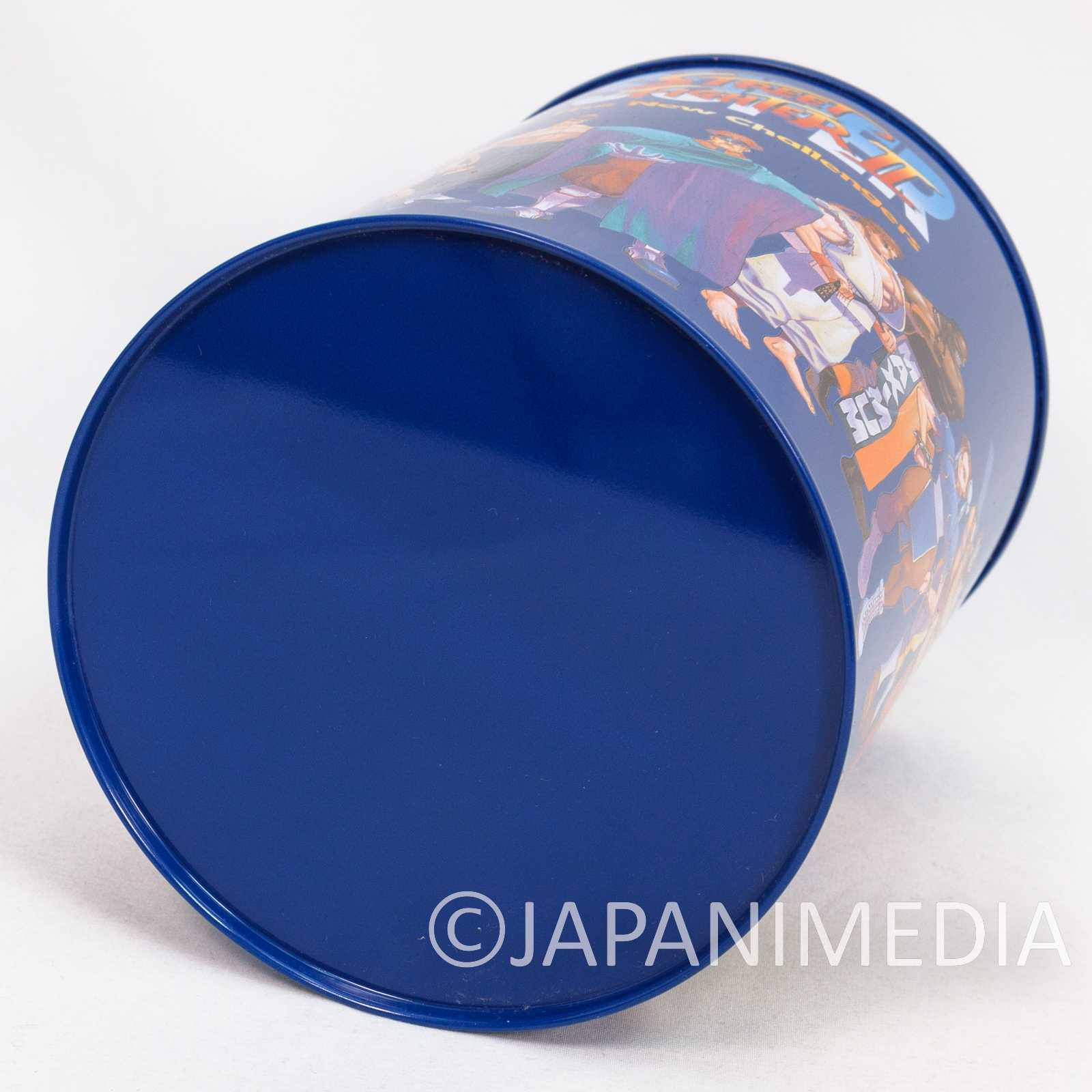 Retro RARE! Street Fighter 2 Tin Can Case Coin Bank Capcom JAPAN GAME Japanimedia Store