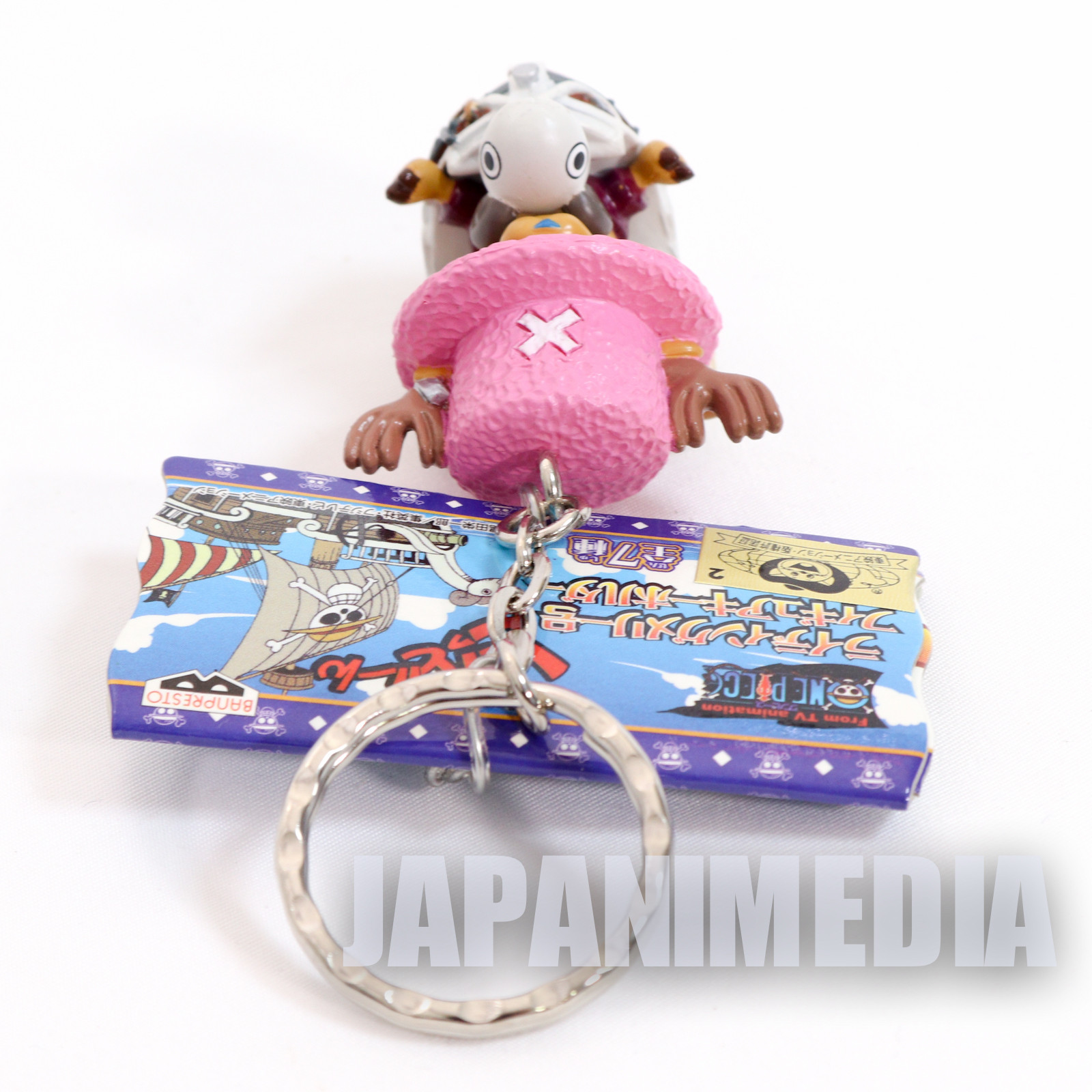One Piece Chopper Riding Going Merry Ship Figure Keychain JAPAN ANIME