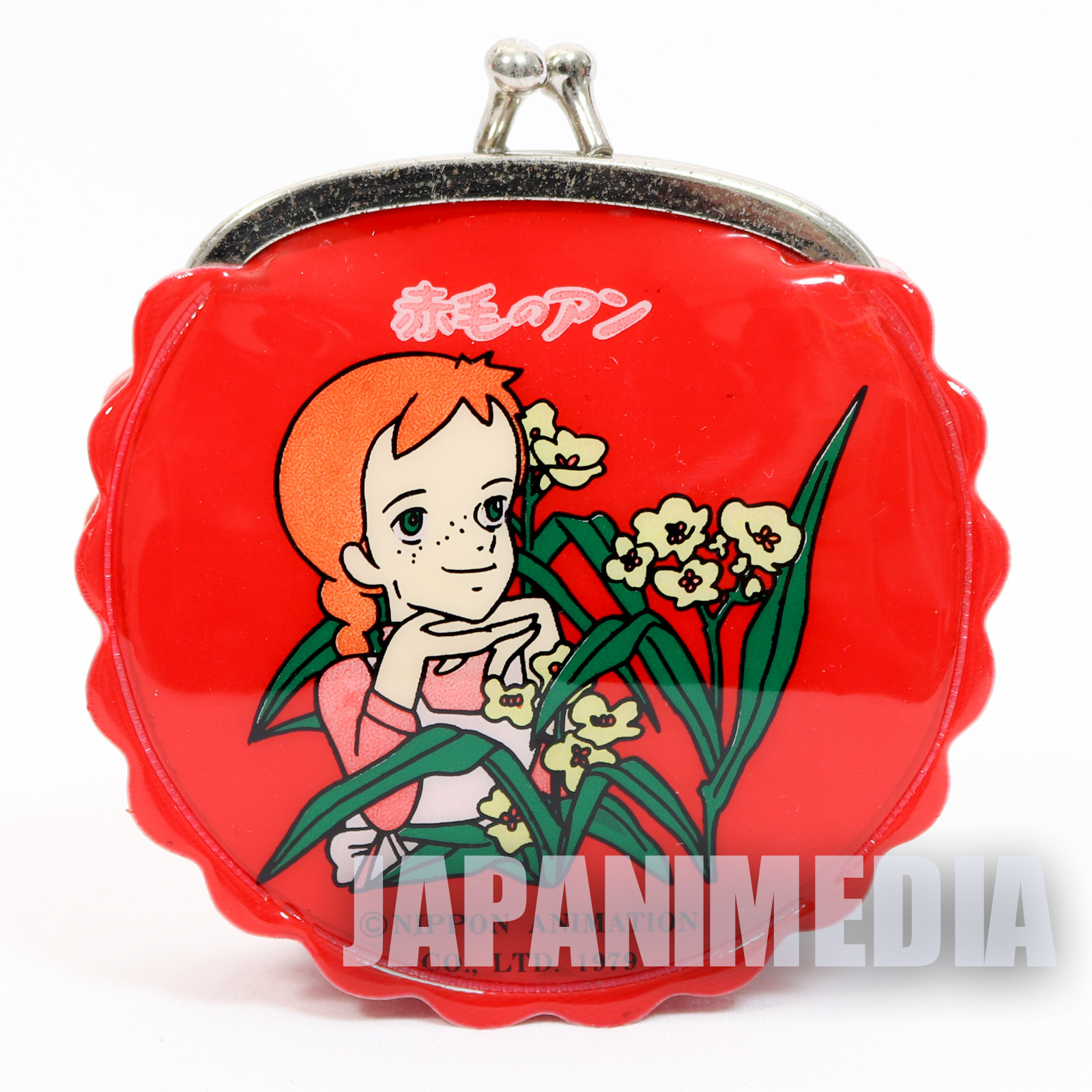 Retro! Anne of Green Gables Purse with a Clasp Coin Case Red #1 JAPAN ANIME