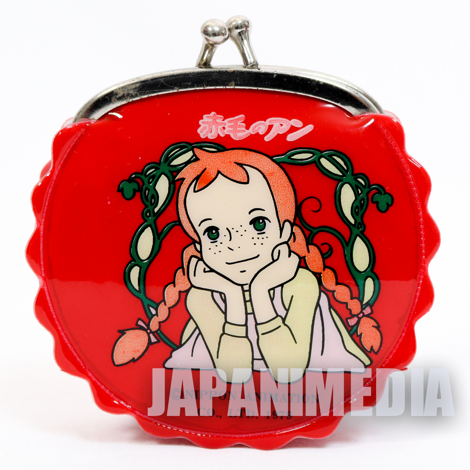 Retro! Anne of Green Gables Purse with a Clasp Coin Case Red #2 JAPAN ANIME