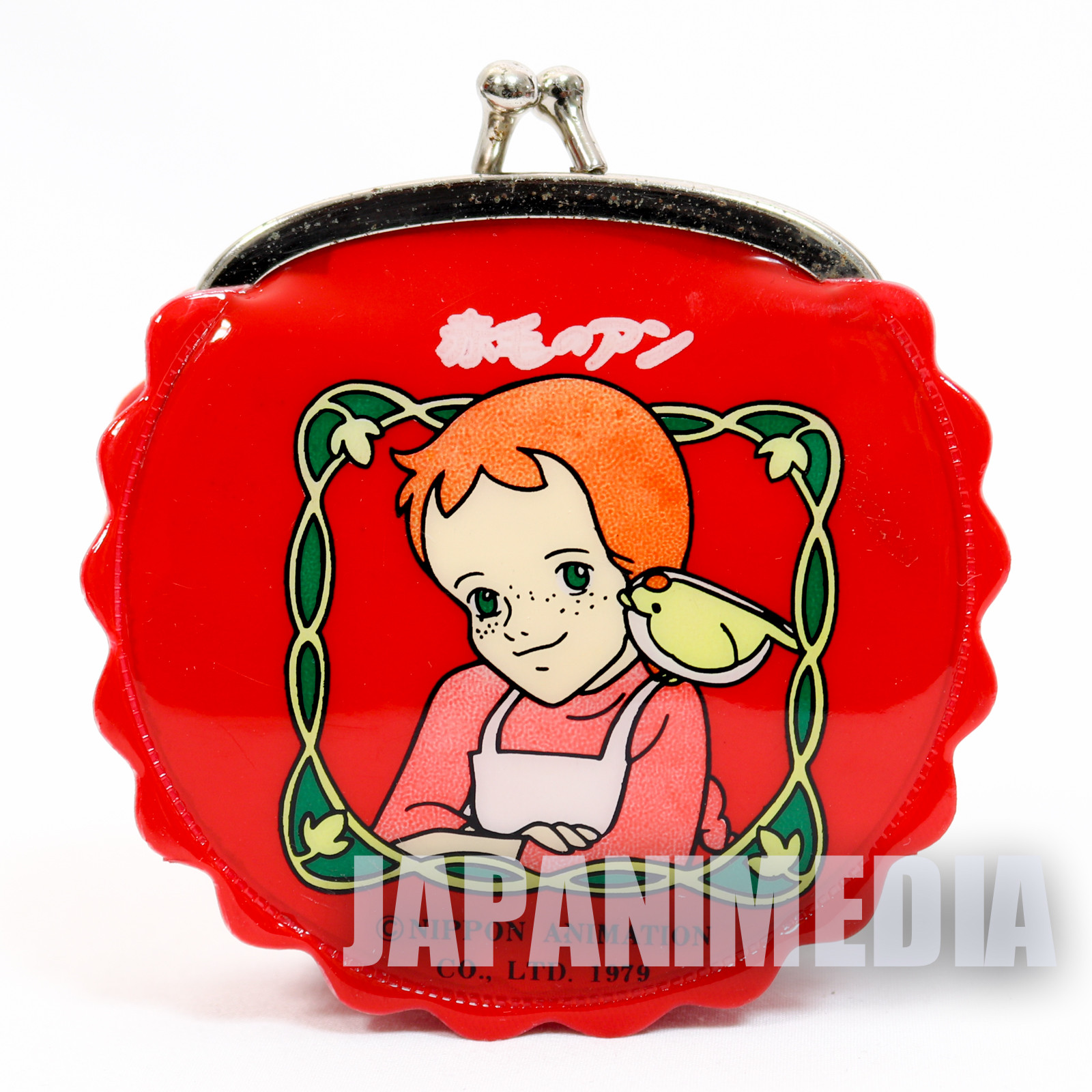 Retro! Anne of Green Gables Purse with a Clasp Coin Case Red #4 JAPAN ANIME