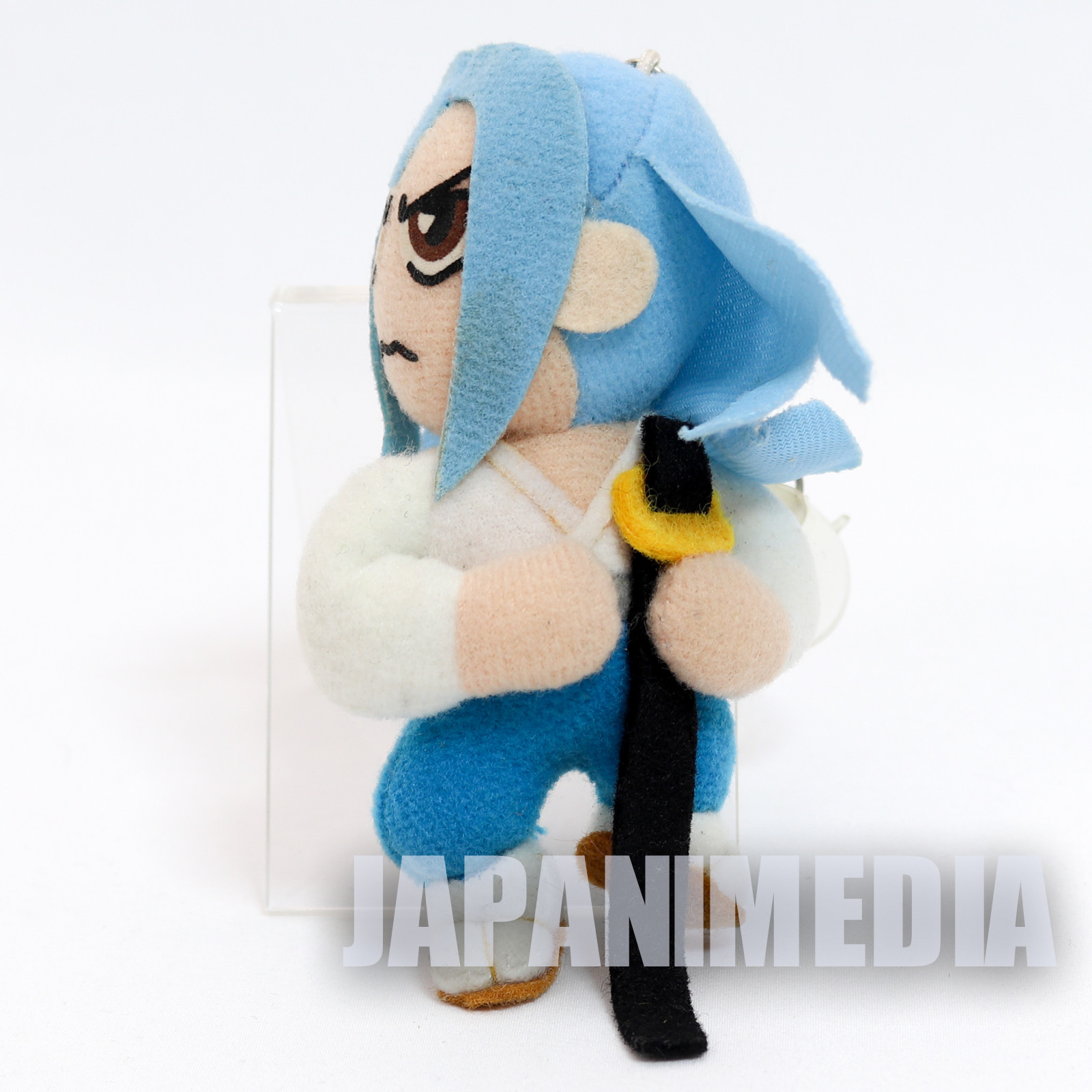 Retro RARE! Samurai Shodown Ukyo Tachibana Plush Doll Keychain SNK NEOGEO