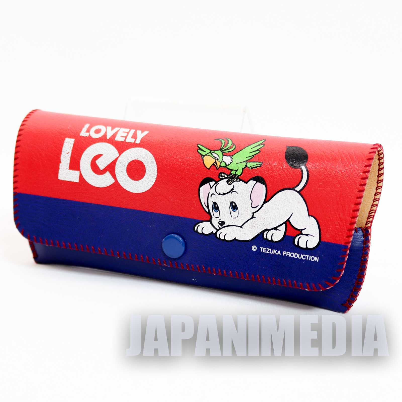 Retro RARE! Jungle Emperor Leo Glasses Case Tezuka Osamu JAPAN Japanimedia Store FRONT