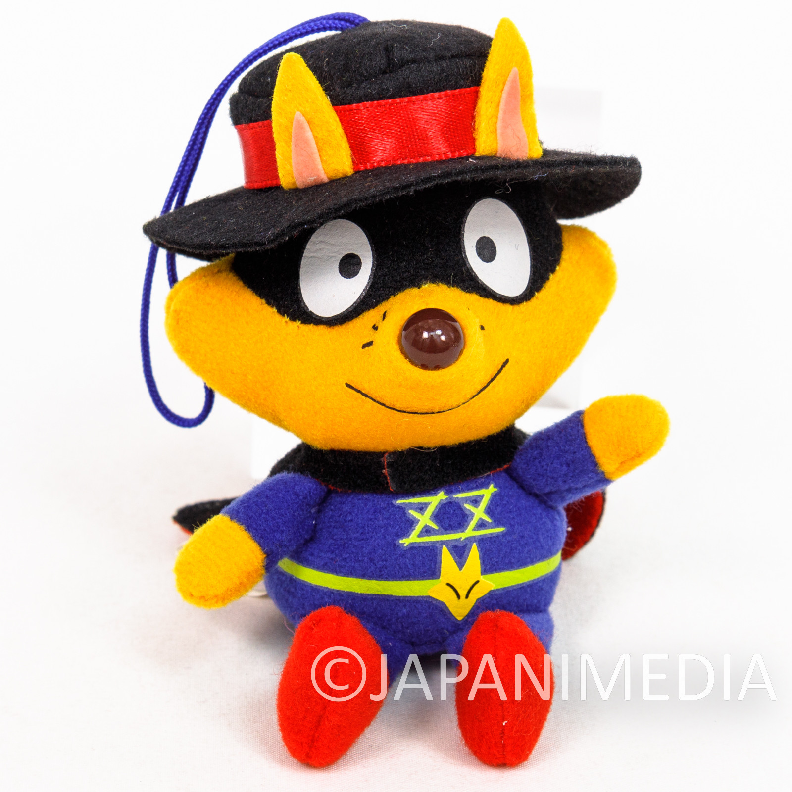 Kaiketsu Zorori Plush Doll Strap BANDAI JAPAN ANIME MANGA