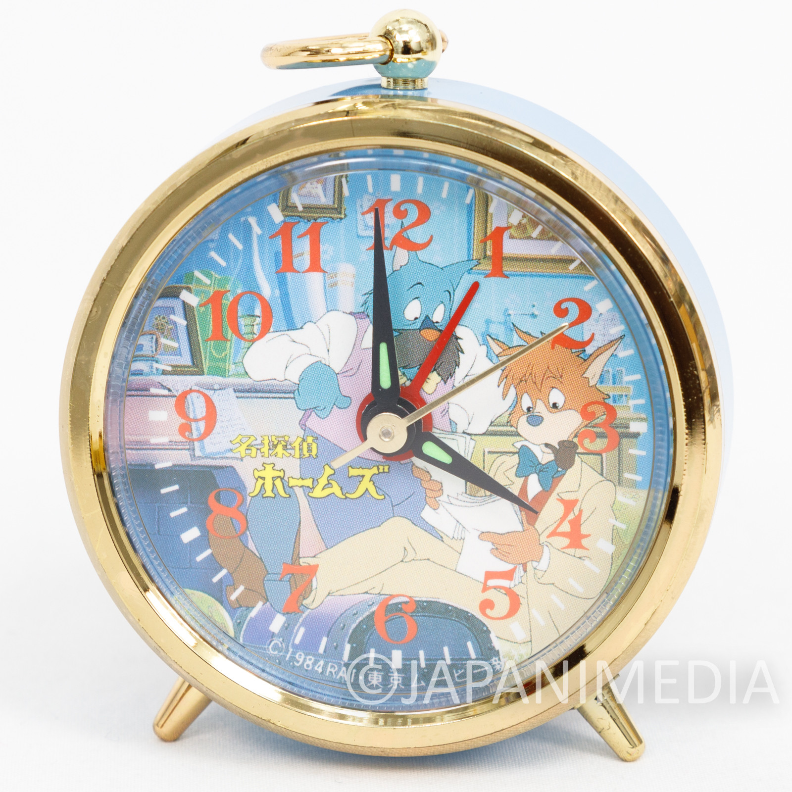 RARE! The Detective Holmes Sherlock Mini Alarm Clock JAPAN ANIME