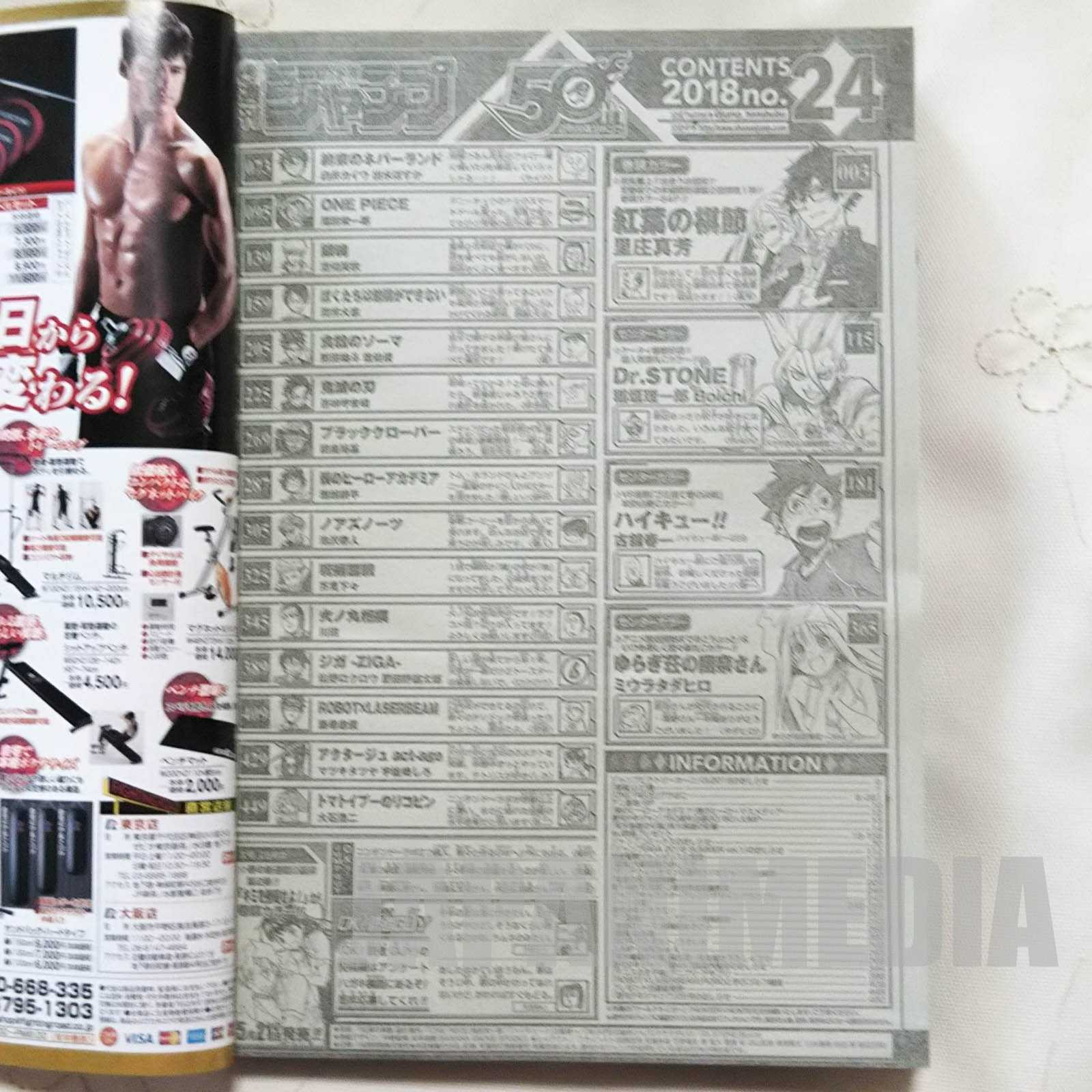 Weekly Shonen JUMP Vol.24 2018 Momiji no Kisetsu / Japanese Magazine JAPAN MANGA Japanimedia Store