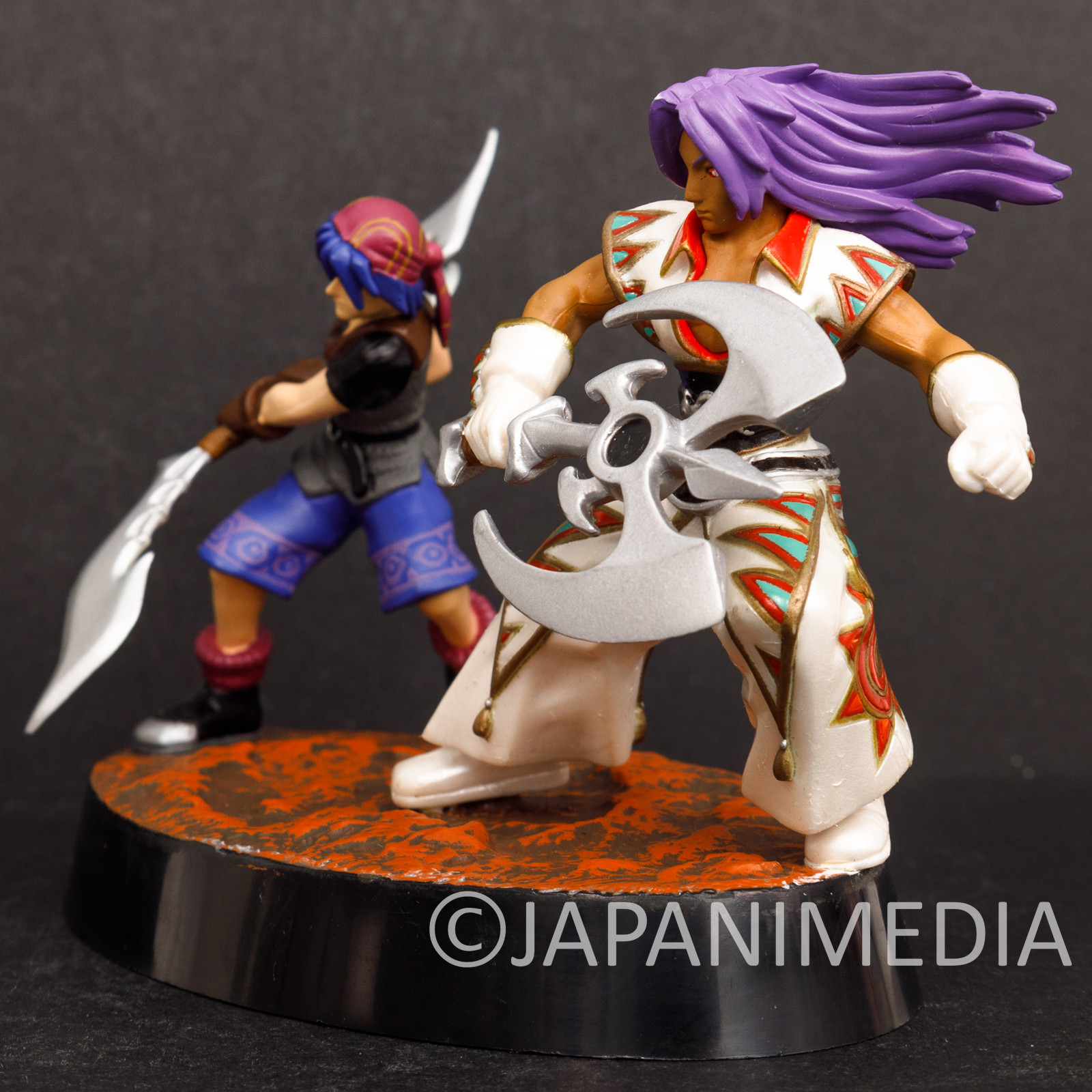 RARE! Chrono Cross Serge vs Karsh Diorama Figure JAPAN GAME