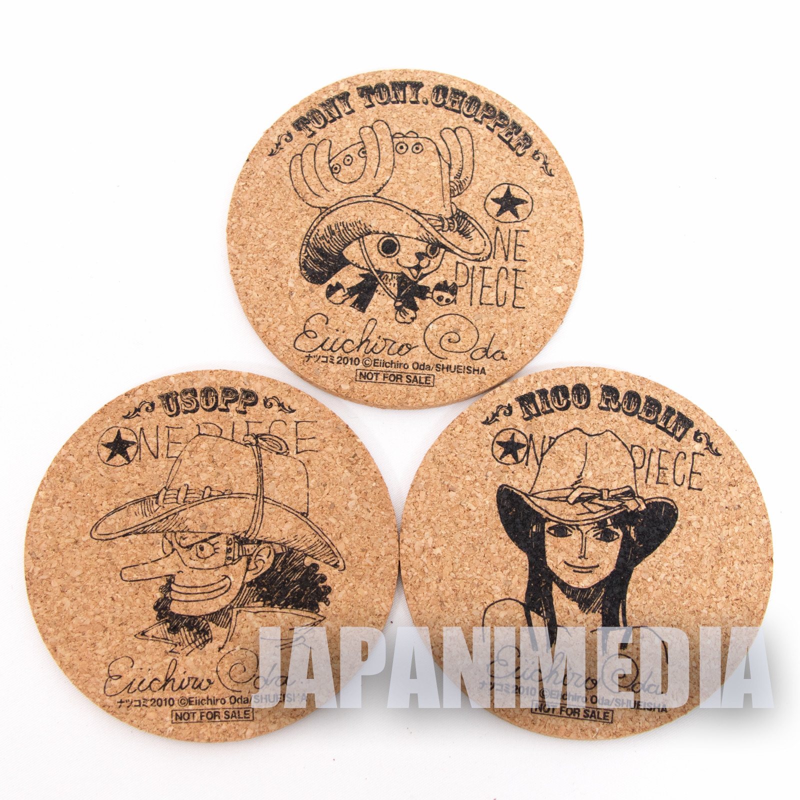 ONE PIECE Cork Coaster 9pc Set JAPAN ANIME