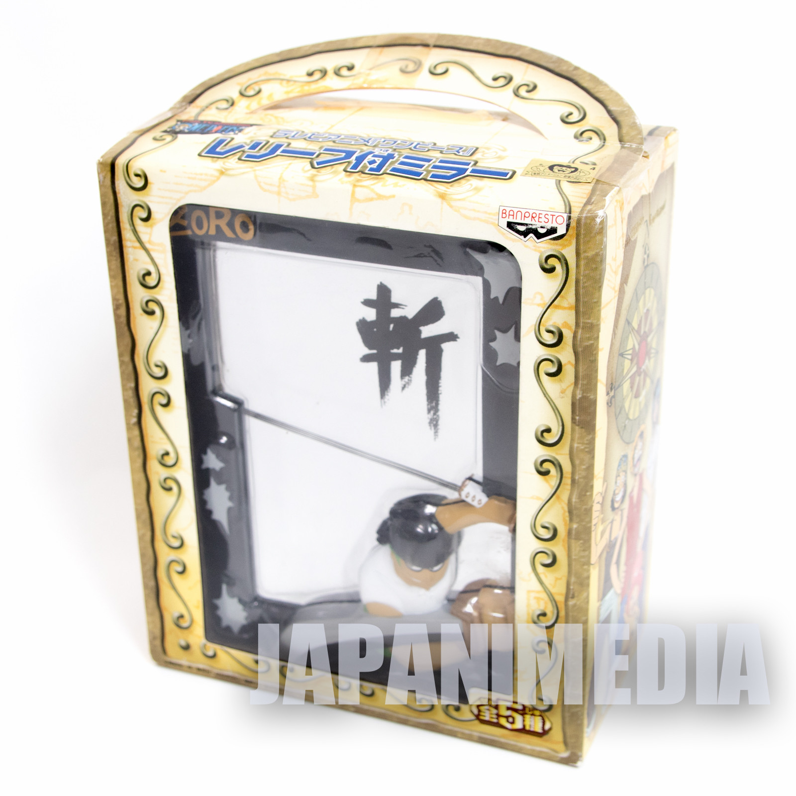 One Piece Mirror Stand Relief Roronoa Zoro JAPAN ANIME SHONEN JUMP