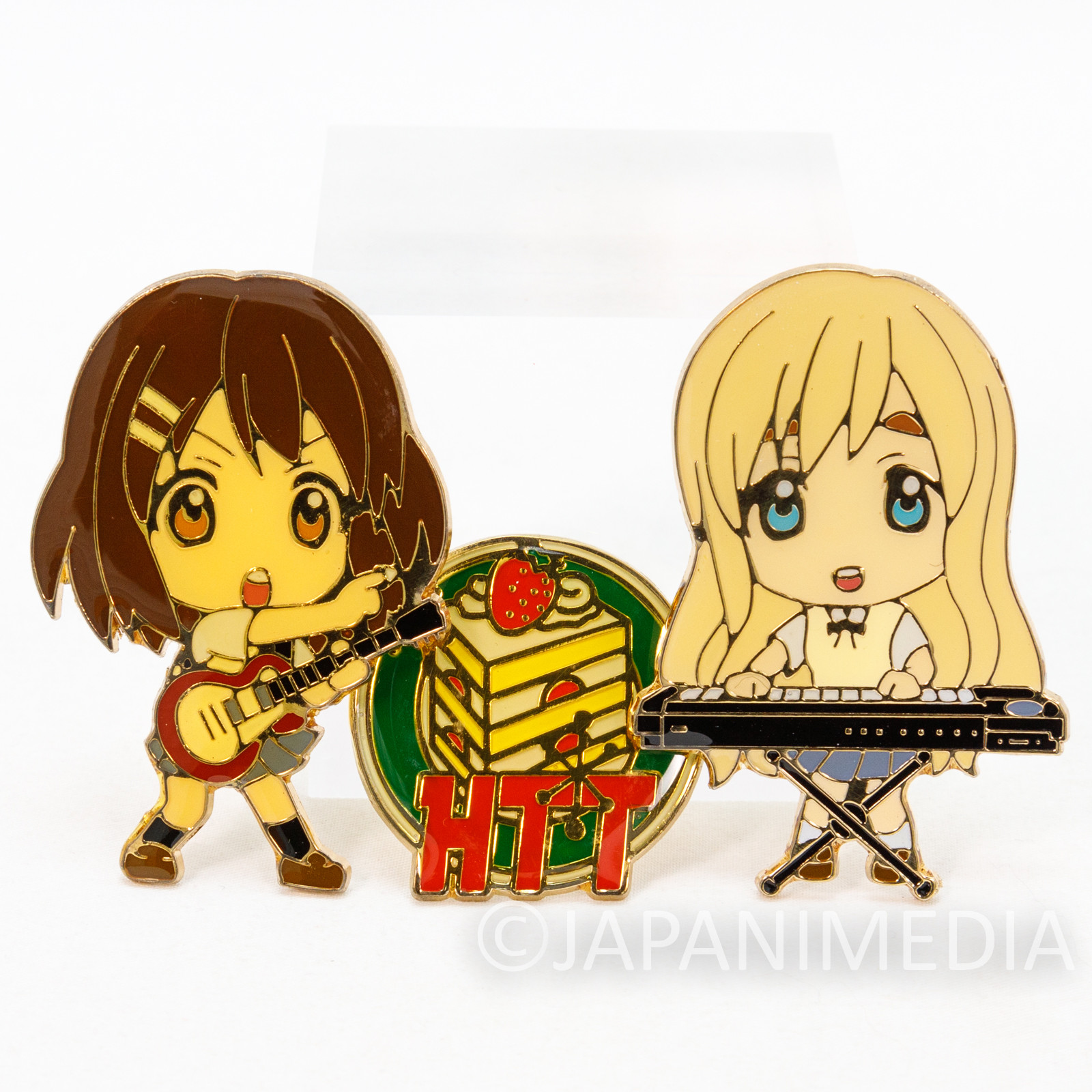 K-ON! Yui Hirasawa & Tsumugi Kotobuki Metal Pins Set JAPAN KYOTO ANIMATION