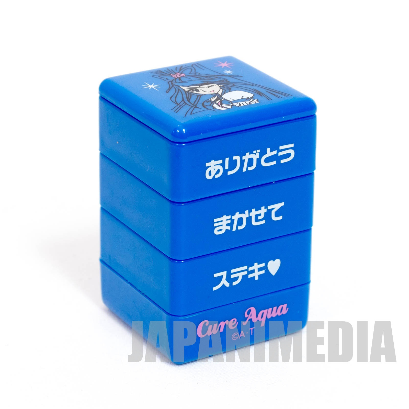 Yes! PreCure 5 Go Go! Cure Aqua & Milk Stamp 3pc Set JAPAN ANIME