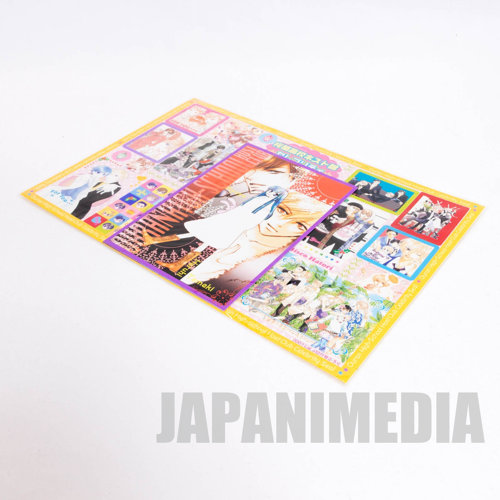 Ouran High School Host Club Celebrity Sticker sheet & Postcard 3pc Set JAPAN MANGA