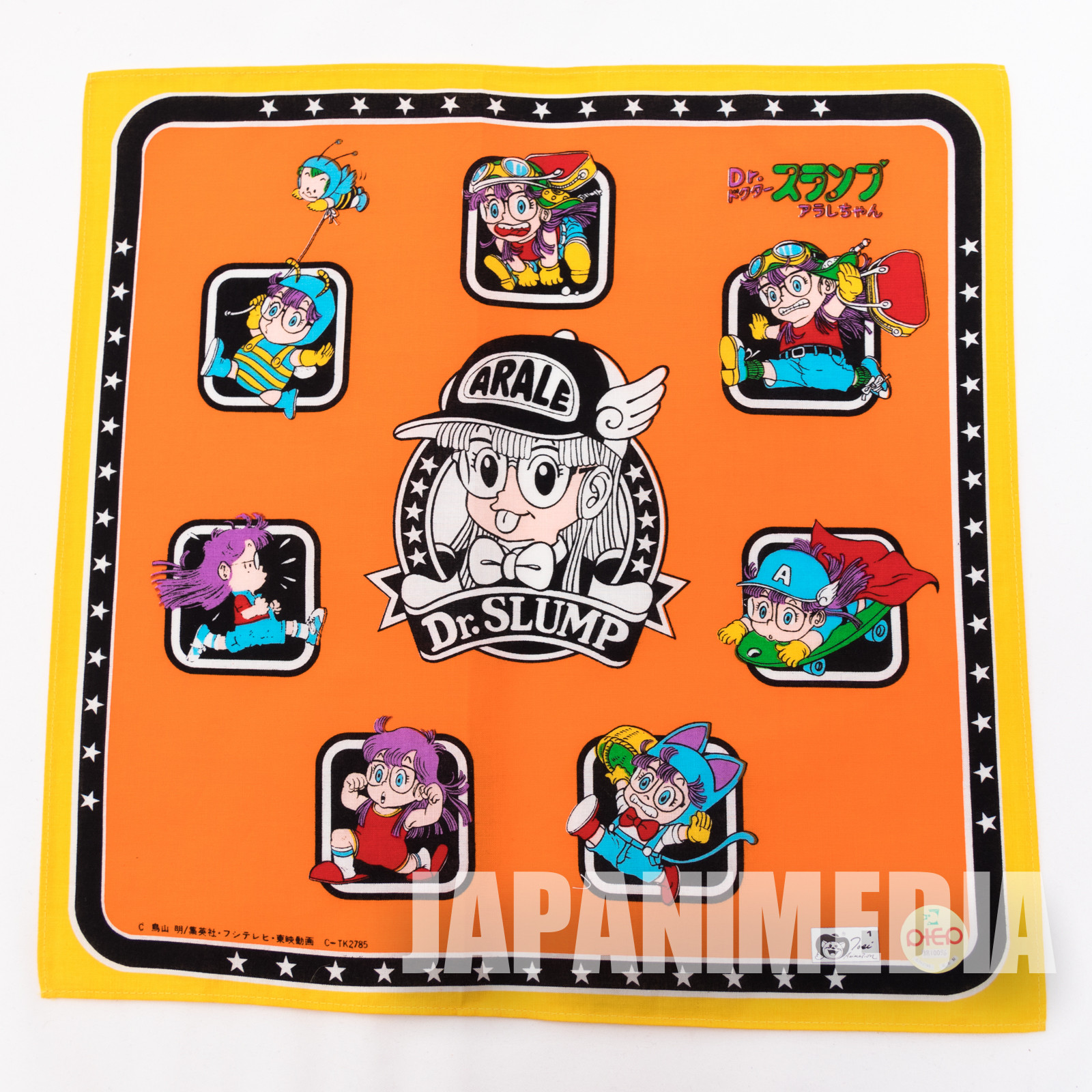 Dr Slump Arale Chan 2 Handkerchief 12 X 12 Inch Japan Anime Japanimedia Store