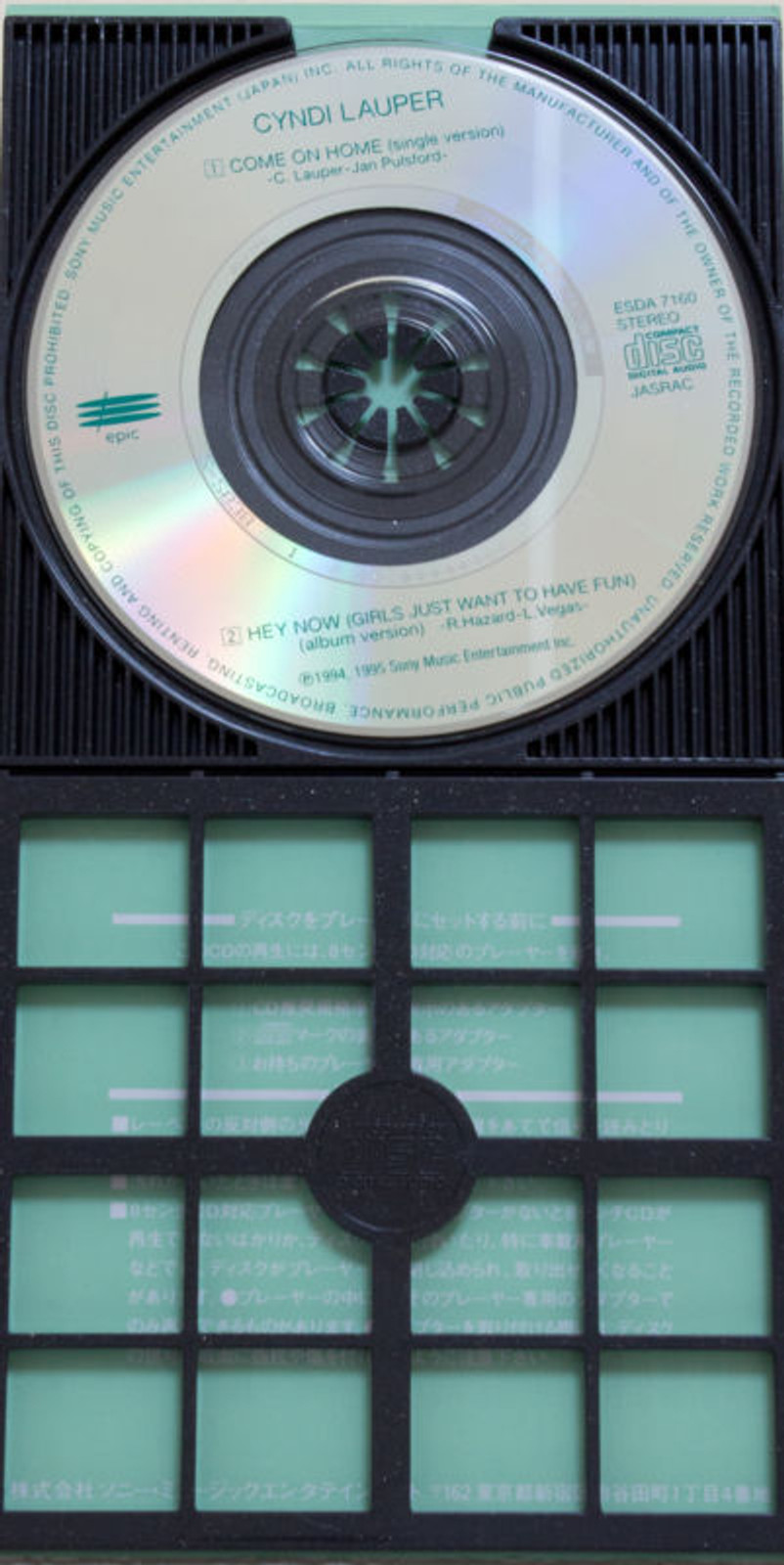 Cyndi Lauper Come On Home JAPAN 3 inch 8cm CD Single