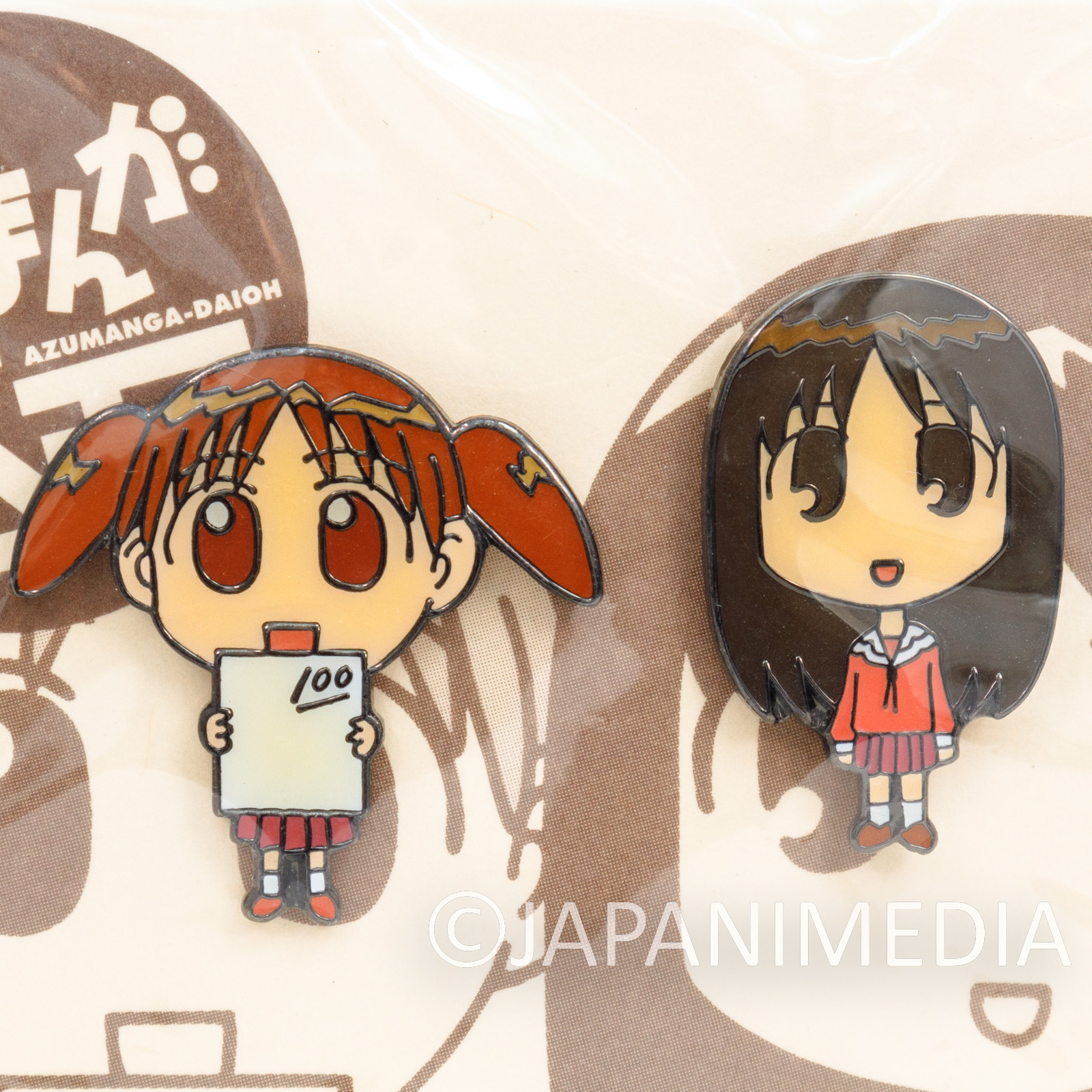 Azumanga Daioh Pins 2pc Set Chiyo-chan & Osaka (Kasuga Ayumu) JAPAN