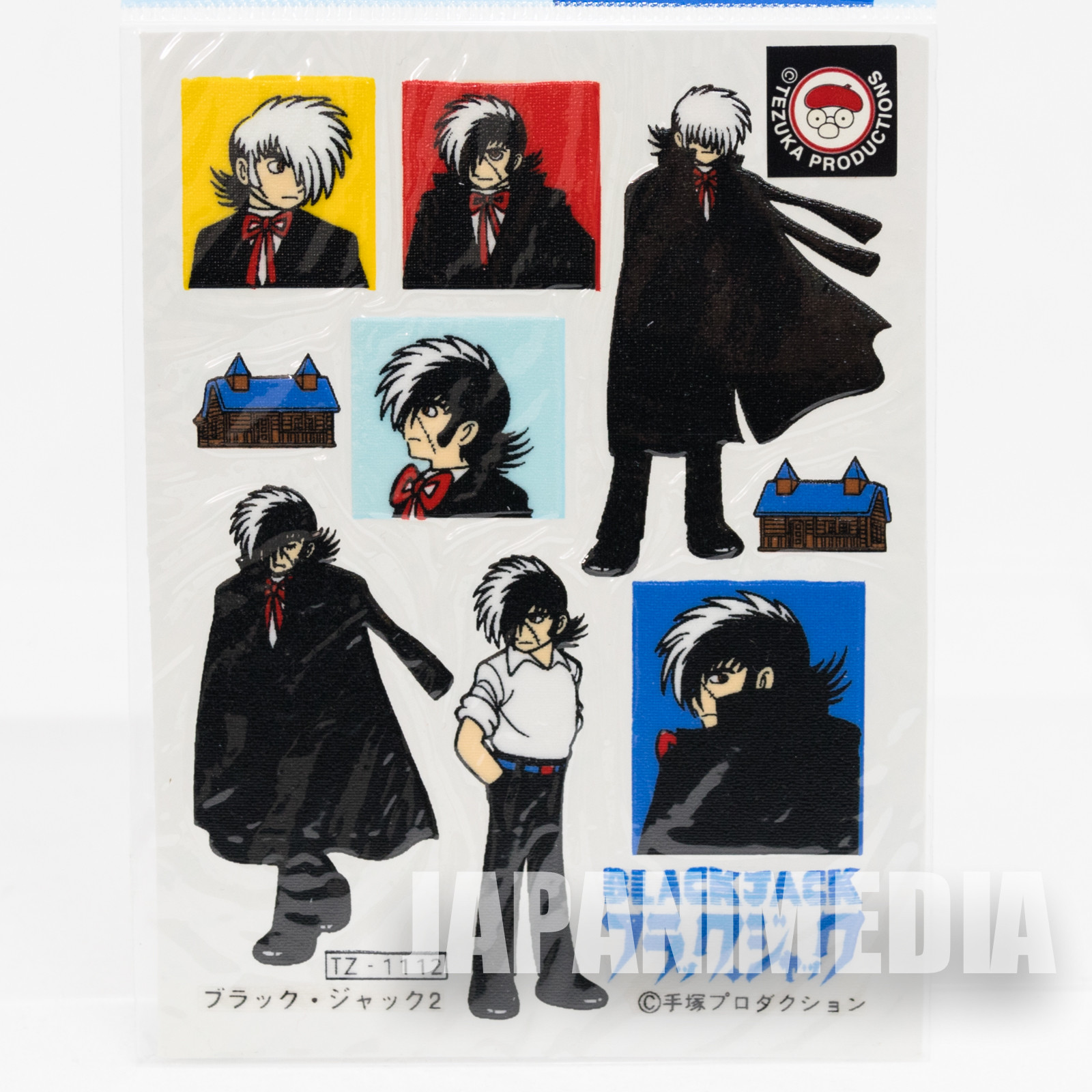 Black Jack Sticker Sheet 2pc Set Osamu Tezuka JAPAN ANIME