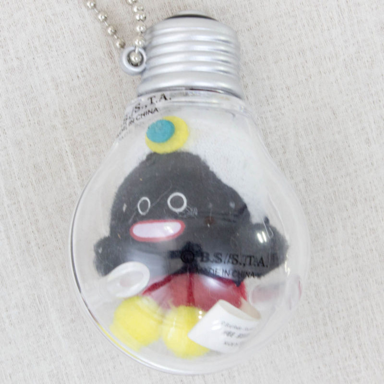 Dragon Ball Z Mr. Popo in Light Bulb Mascot Plush Doll Ballchain JAPAN ANIME