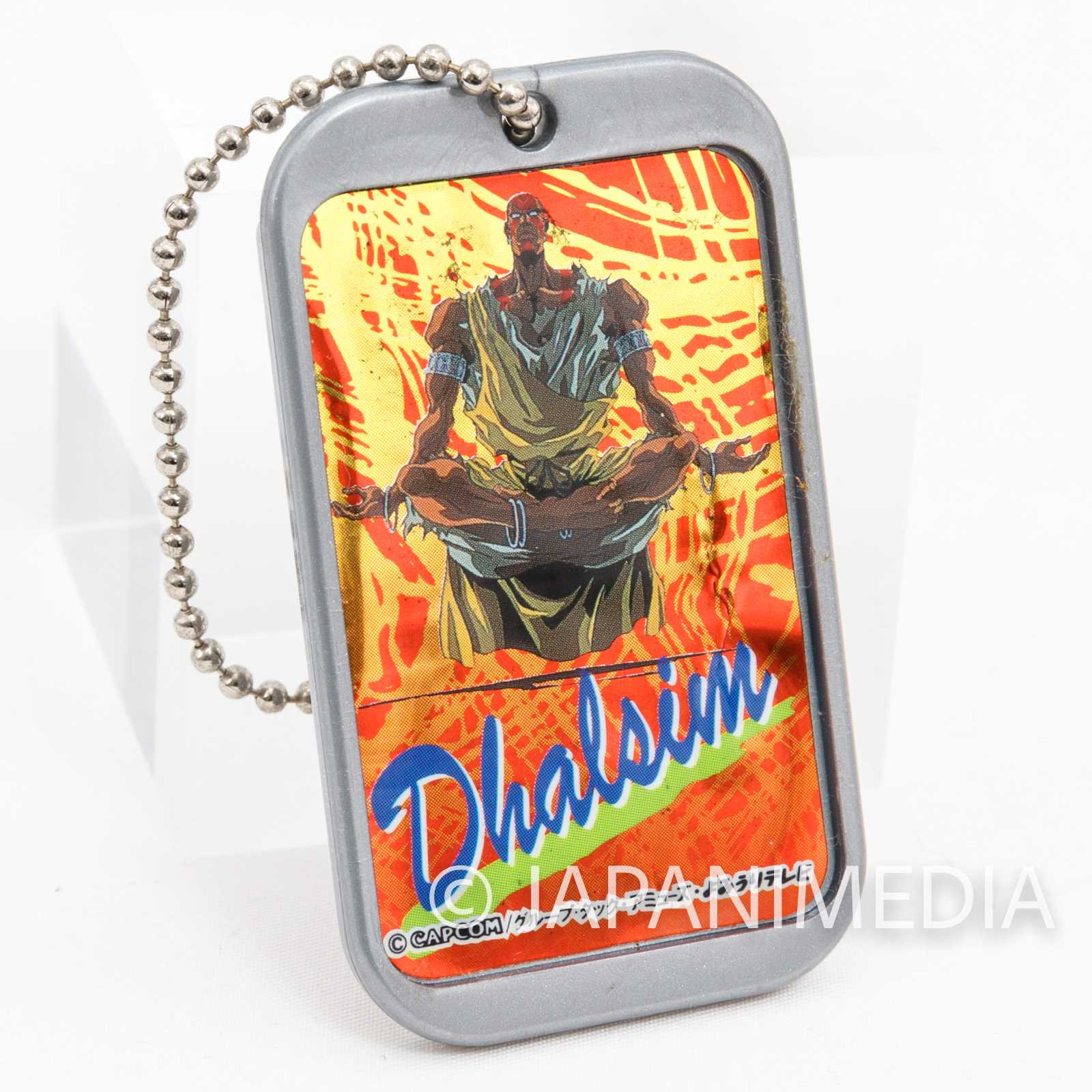 Street Fighter 2 Animation Dhalsim Fei-Long Plastic Plate Charm Ballchain Set Japanimedia Store