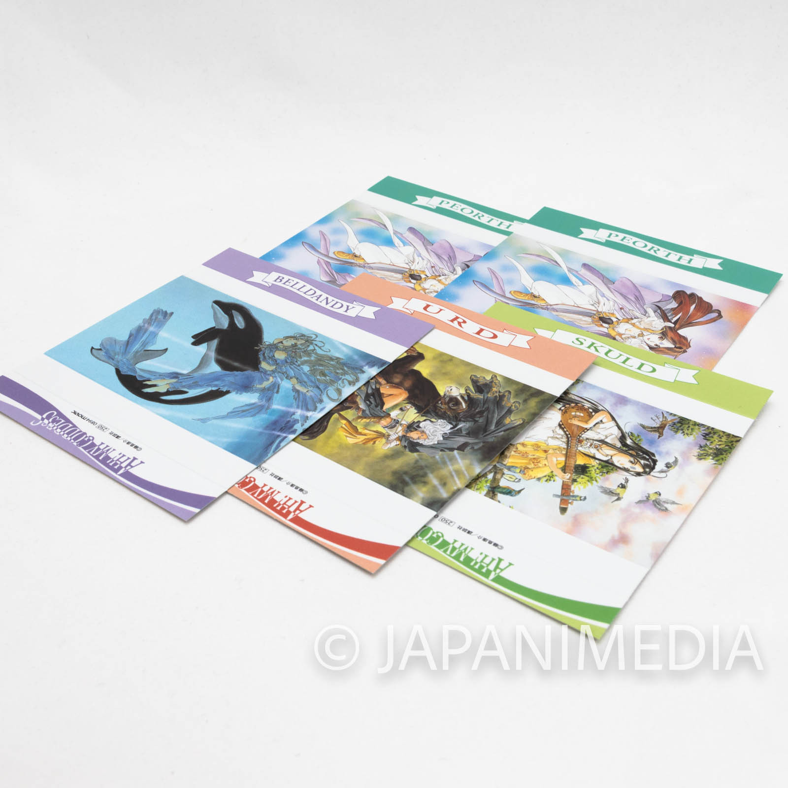 Ah! My Goddess Cassette Index Card 11 Sheet + 5 Sheet JAPAN ANIME MANGA