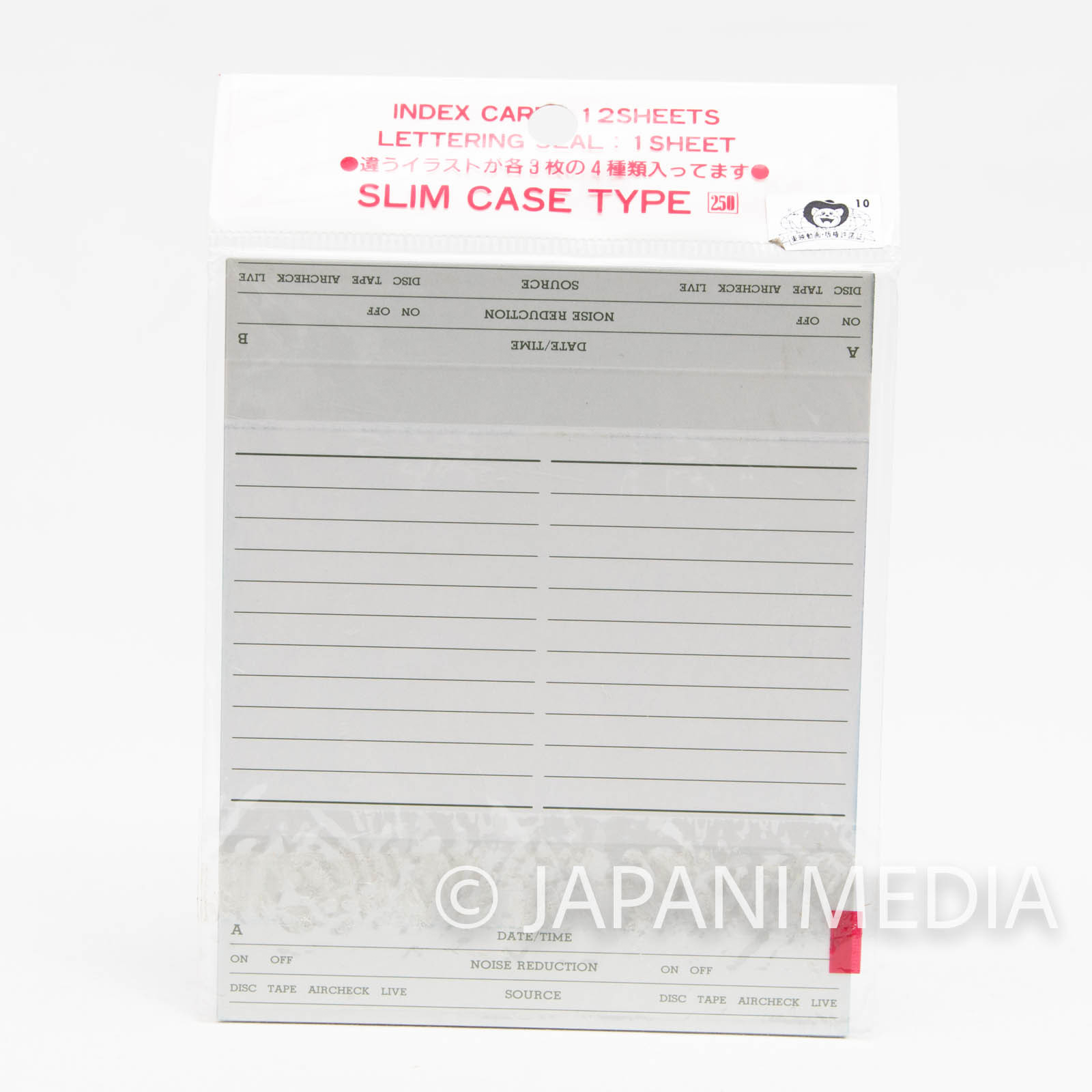 Ghost Sweeper GS Mikami Cassette Index Card 8 Sheet JAPAN ANIME MANGA Japanimedia Store