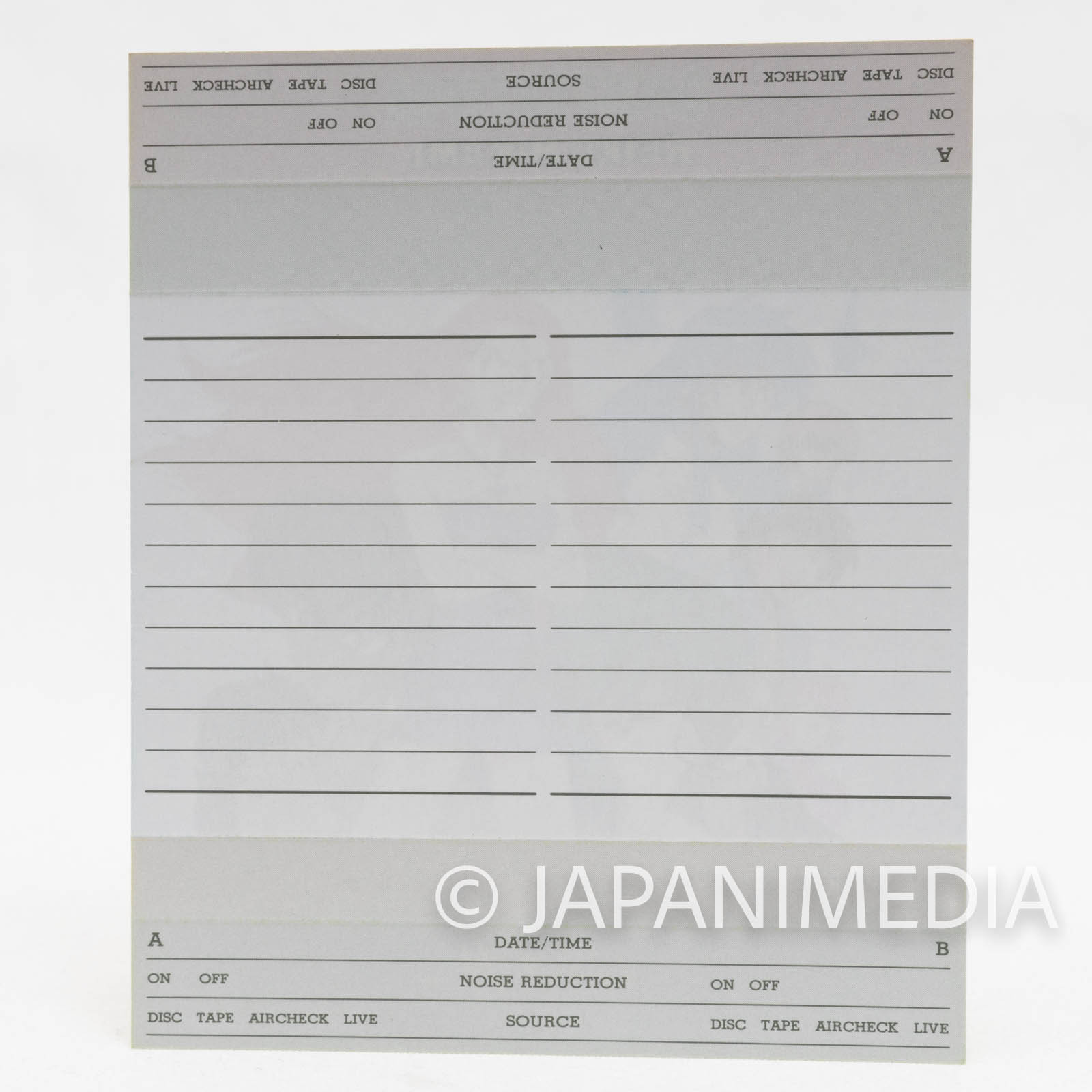 Ghost Sweeper GS Mikami Cassette Index Card 8 Sheet JAPAN ANIME MANGA 2