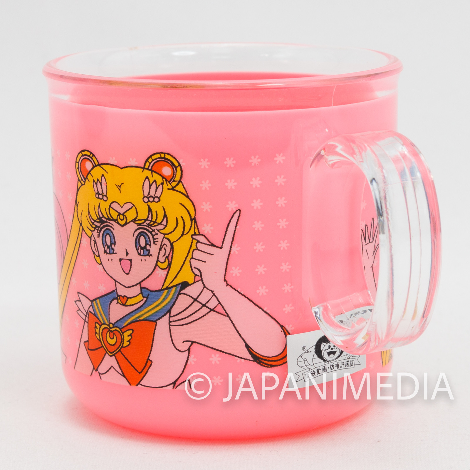 Retro Sailor Moon Venus Mars Jupiter Mercury Chibiusa Plastic Mug JAPAN ANIME