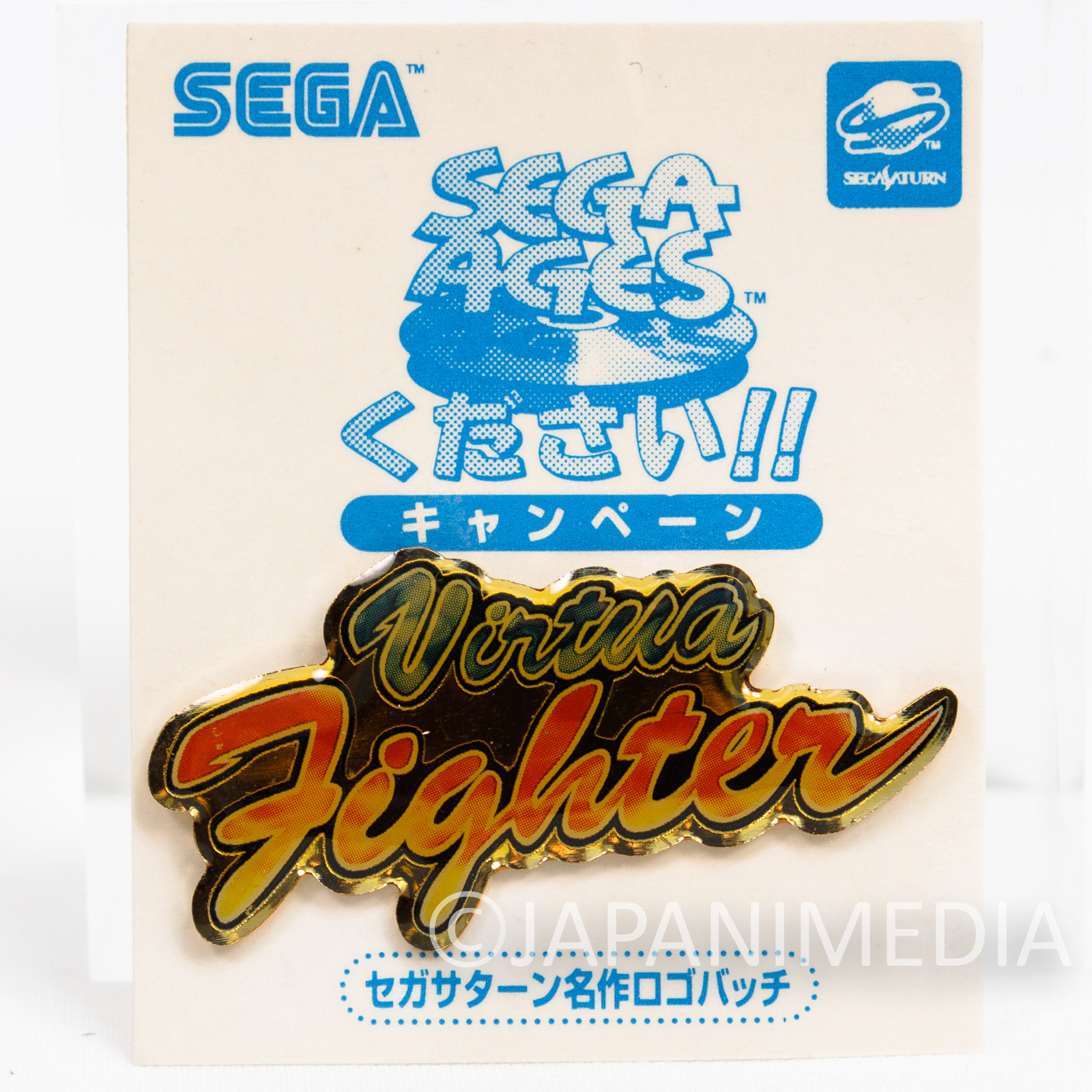 Virtua Fighter Title Logo Mark Metal Pins SEGA JAPAN GAME