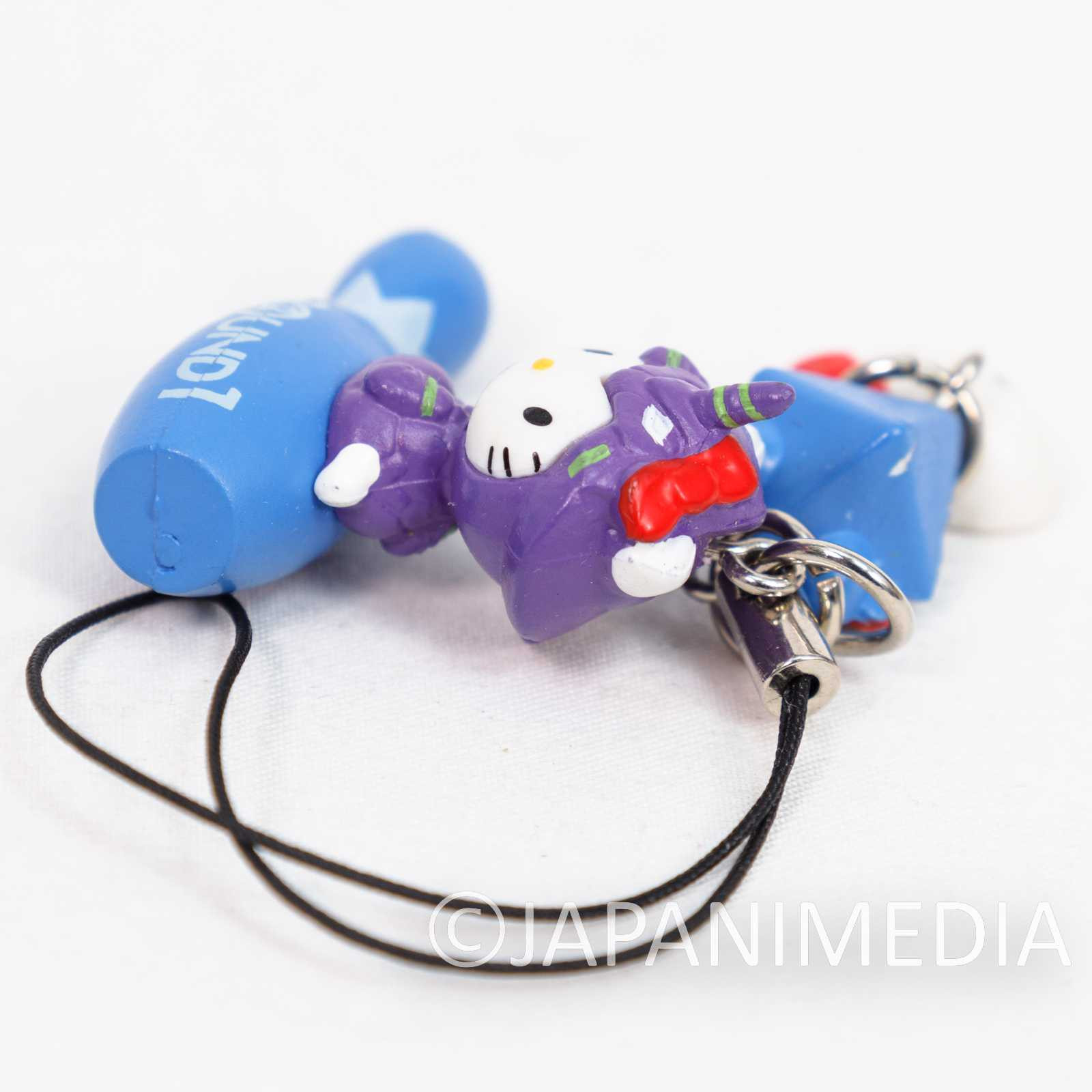 Evangelion EVA-01 & Shito x Hello Kitty with Bowling Pin Figure Strap JAPAN Japanimedia Store
