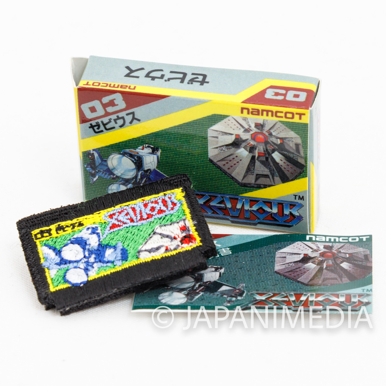 RARE! Xevious Famicom Cassette type Small Embroidery Pins Namco TOKYO PIXEL