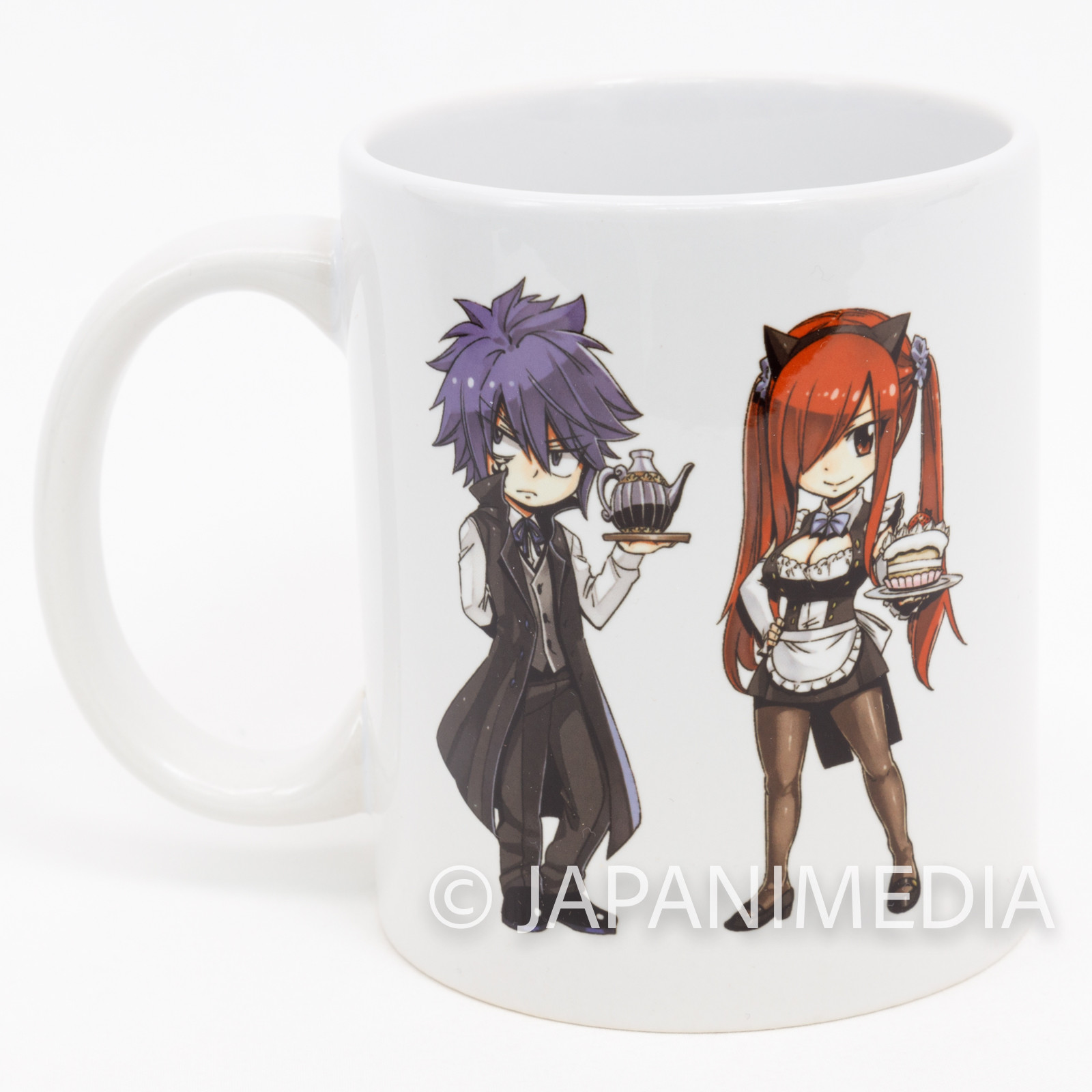 FAIRY TAIL Jellal Fernandez & Erza Scarlet Mug Charaum Cafe JAPAN ANIME