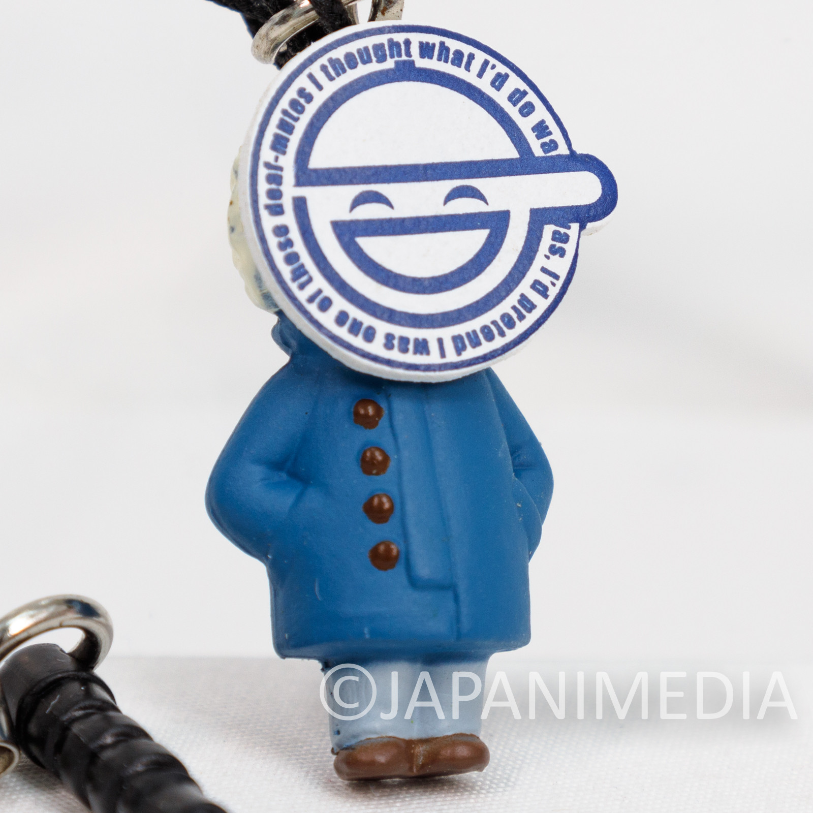 Ghost in the Shell Laughing Man Warai Otoko Figure Earphone Jack Strap JAPAN