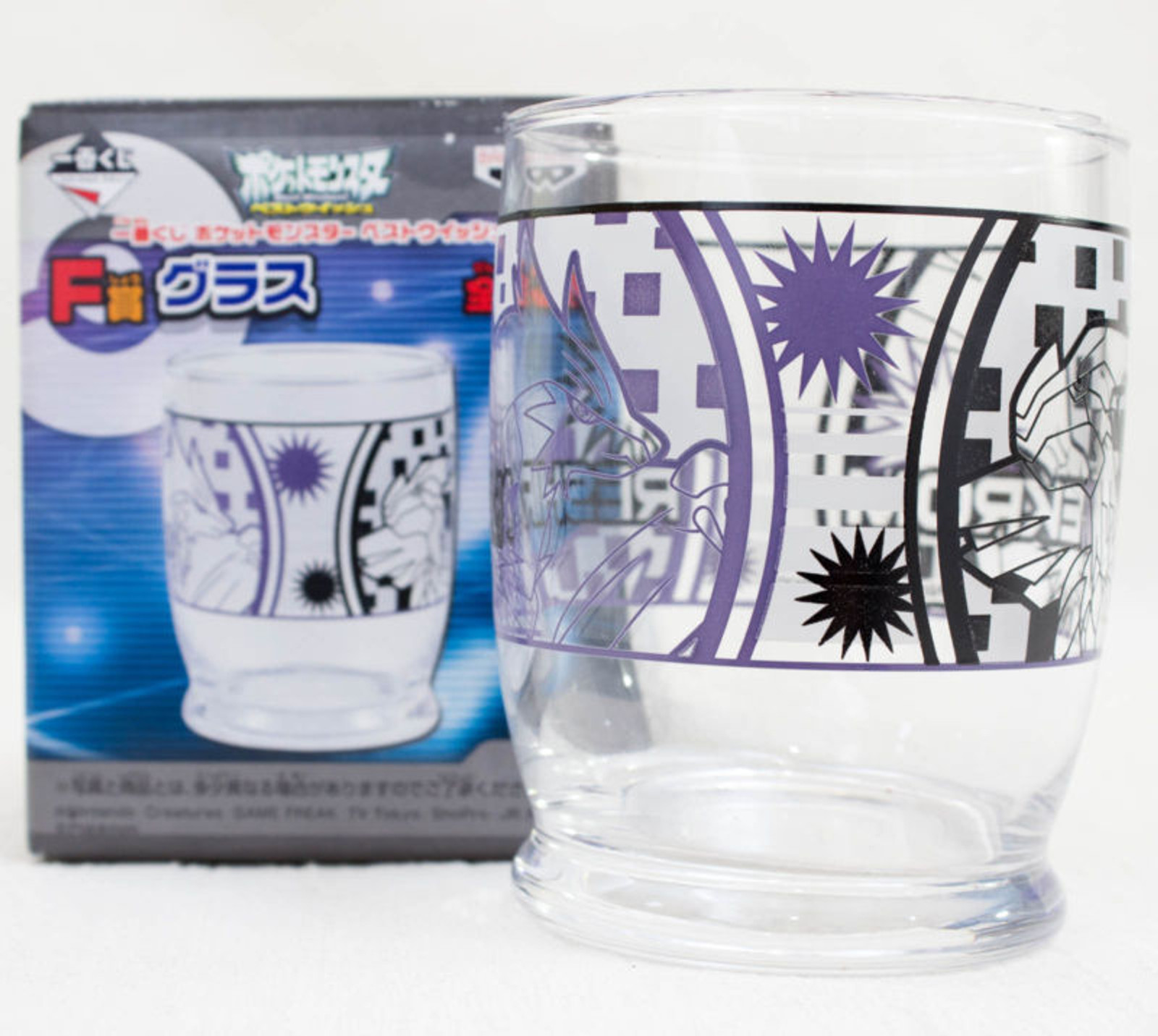 Pokemon Glass Zekrom and Reshiram Pocket Monster Banpresto JAPAN ANIME