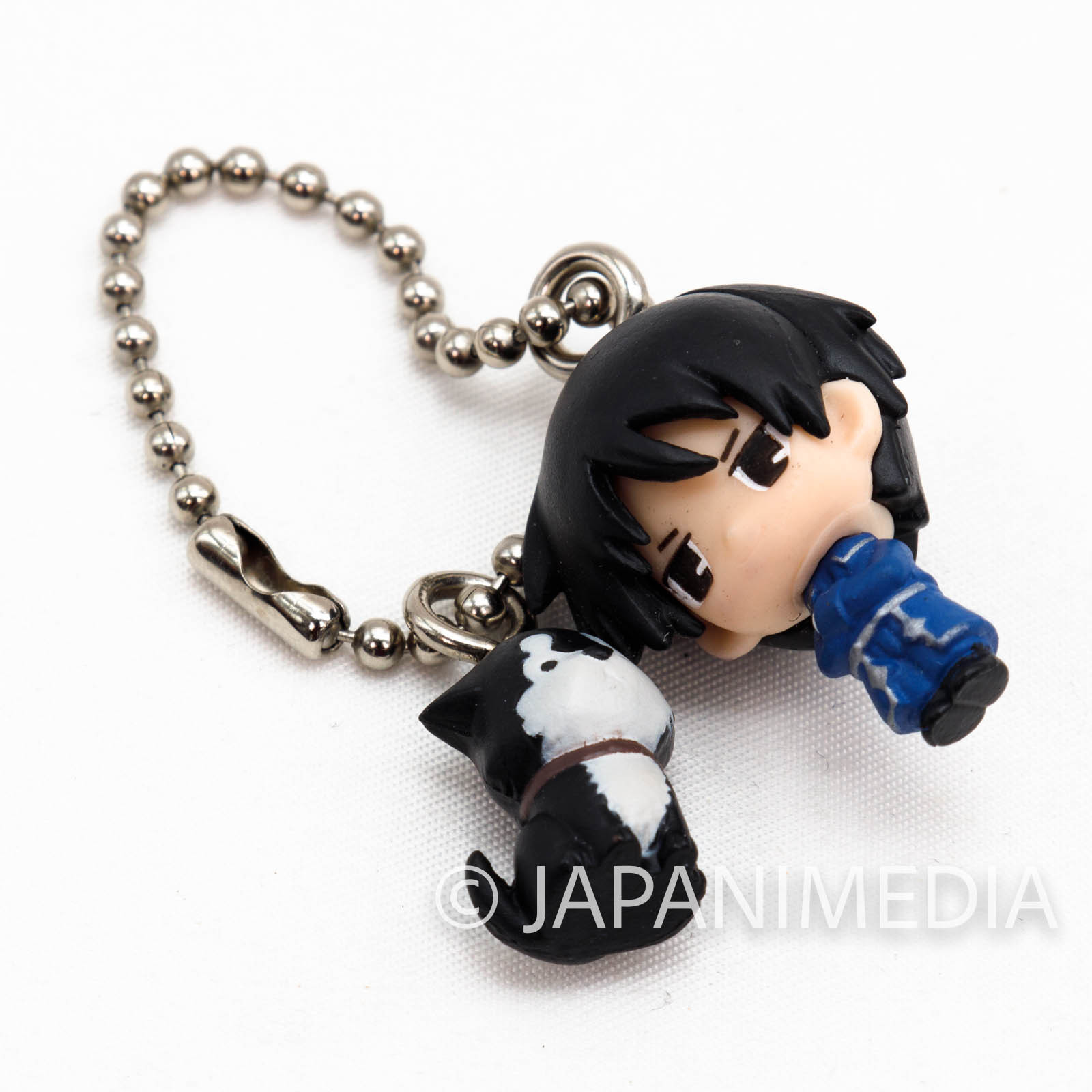 FullMetal Alchemist Roy Mustang & Black Hayate Hagaren W Swing Figure Ball Keychain vol.2 JAPAN ANIME MANGA