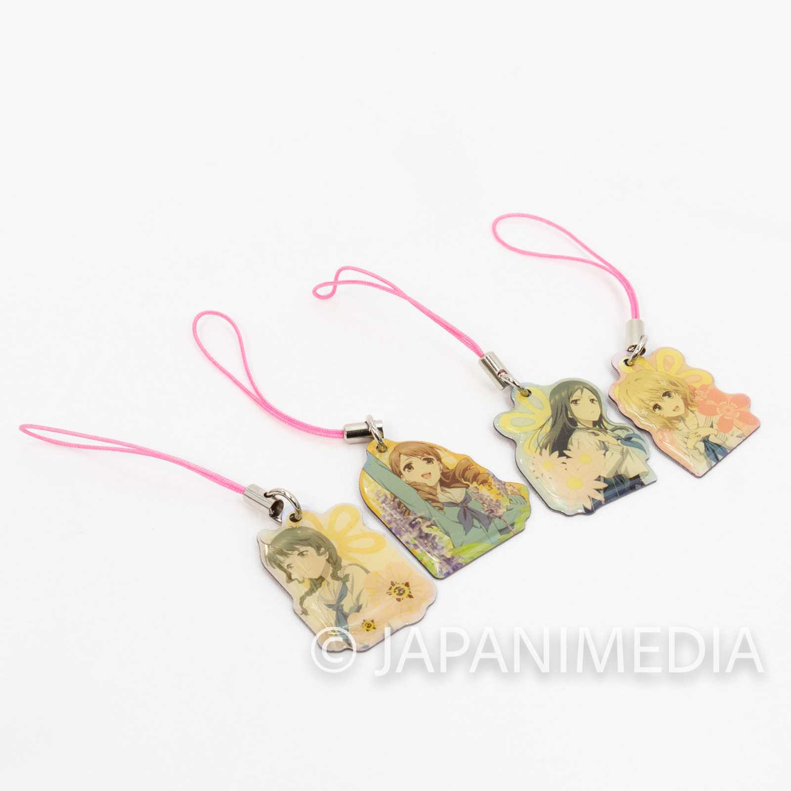 Hanasaku Iroha Metal Charm Strap 4pc Set School Uniform Minko Ohana Nako Yuina Japanimedia Store