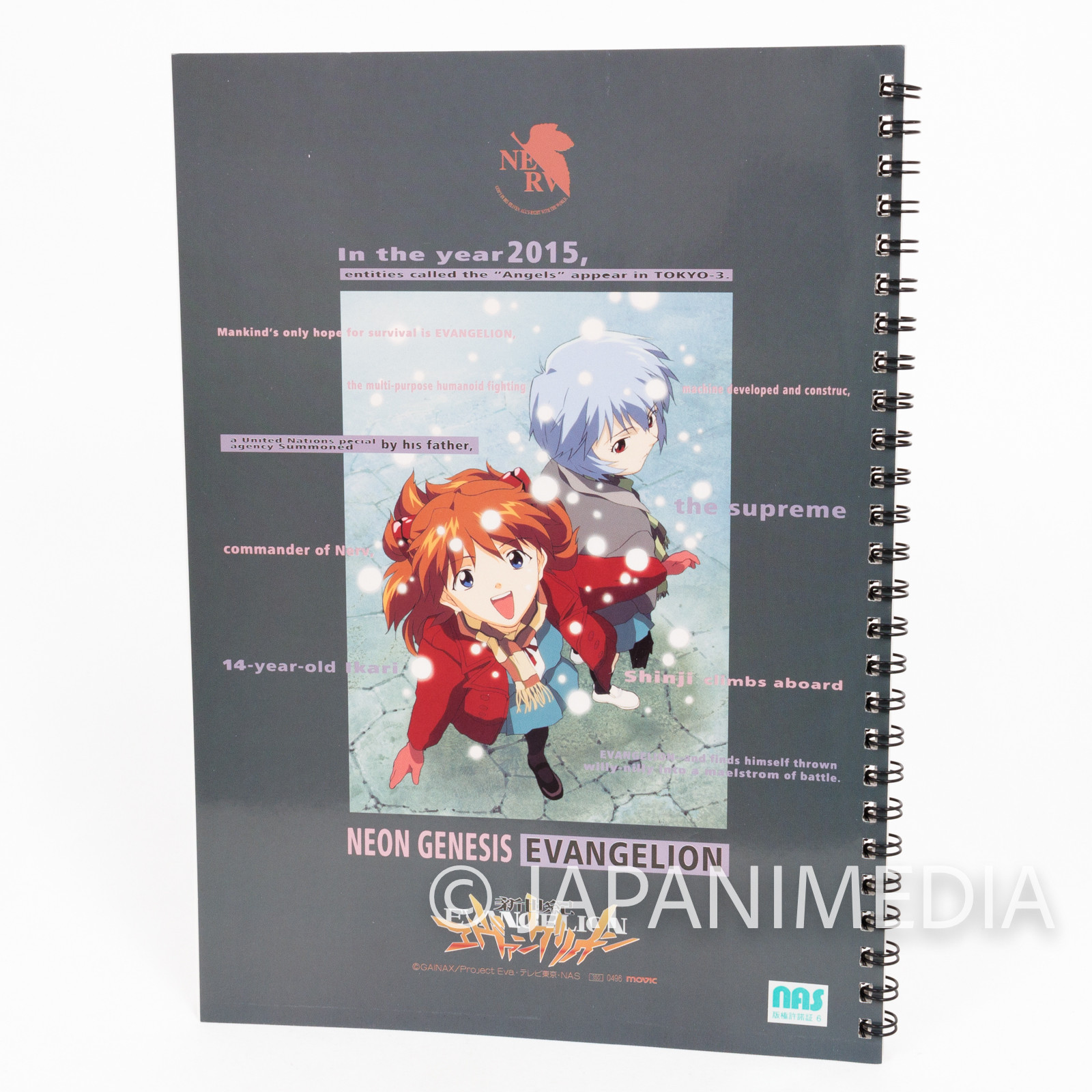 Retro Evangelion B5 size Ring Notebook JAPAN ANIME MANGA