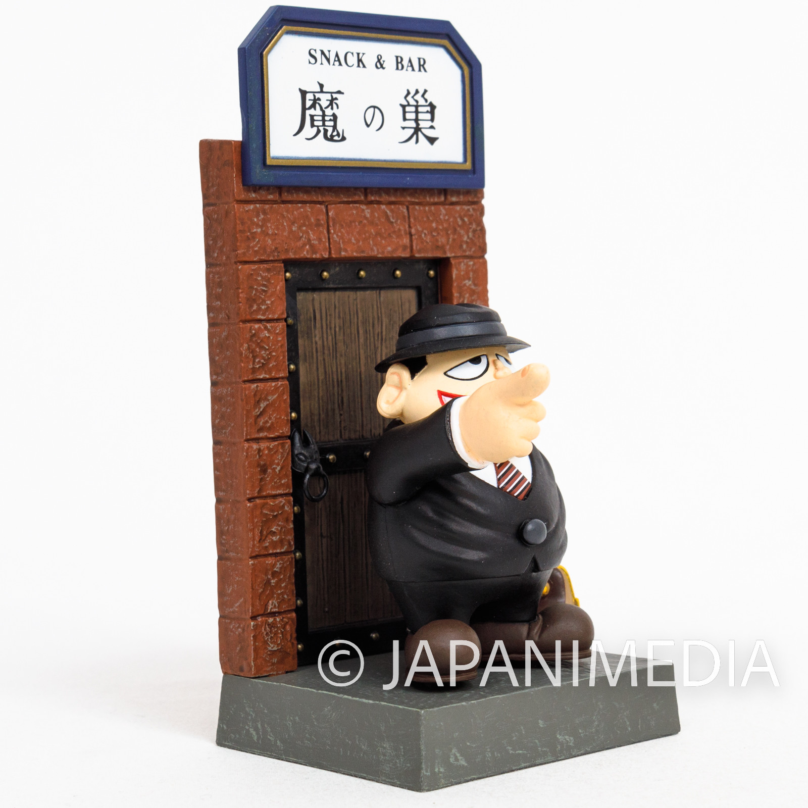 Warau Laughing Salesman Fukuzo Moguro Diorama Miniature Figure JAPAN ANIME 5